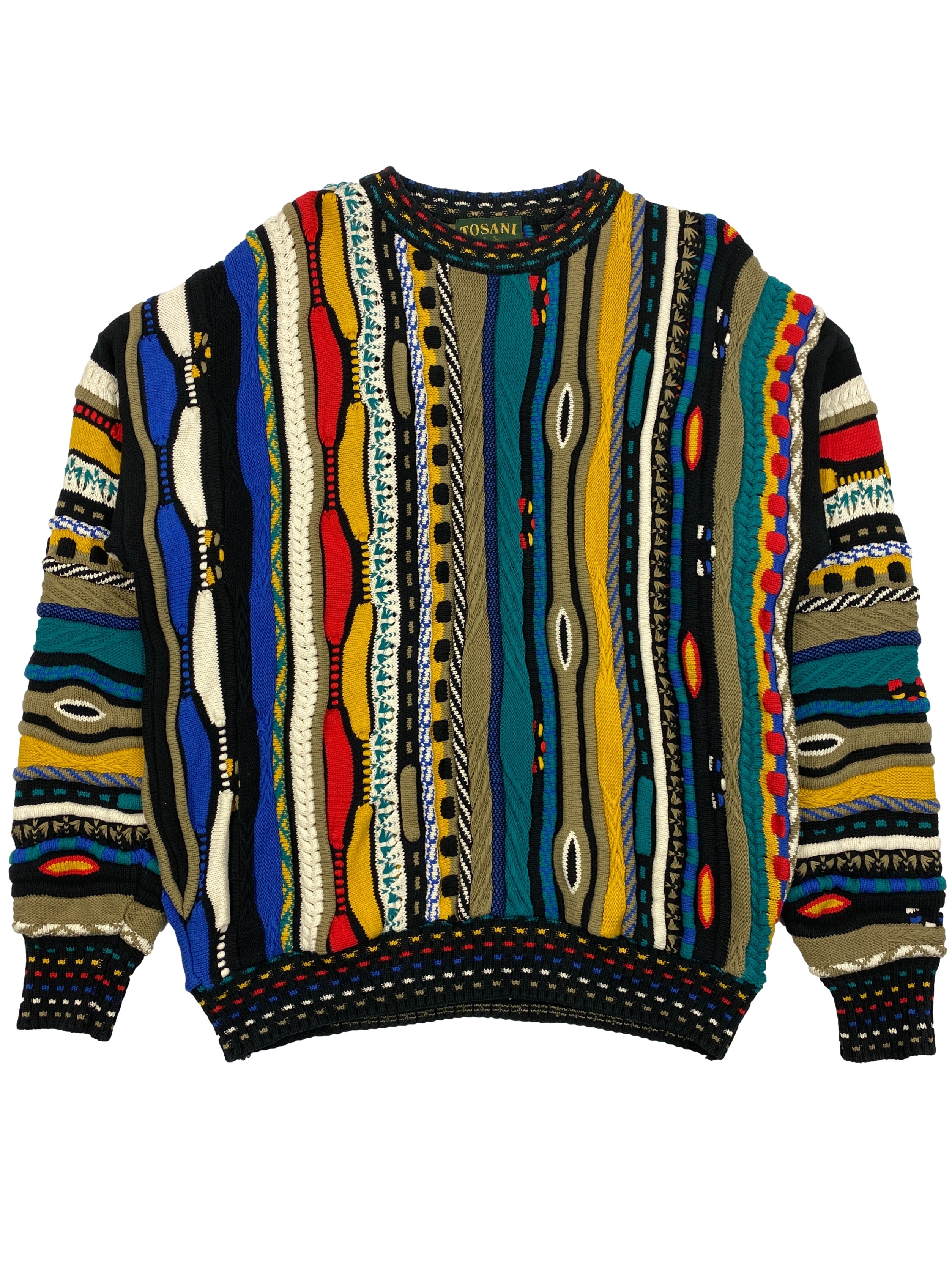 Vintage Coogi Style Tosani Multi-Coloured Sweater