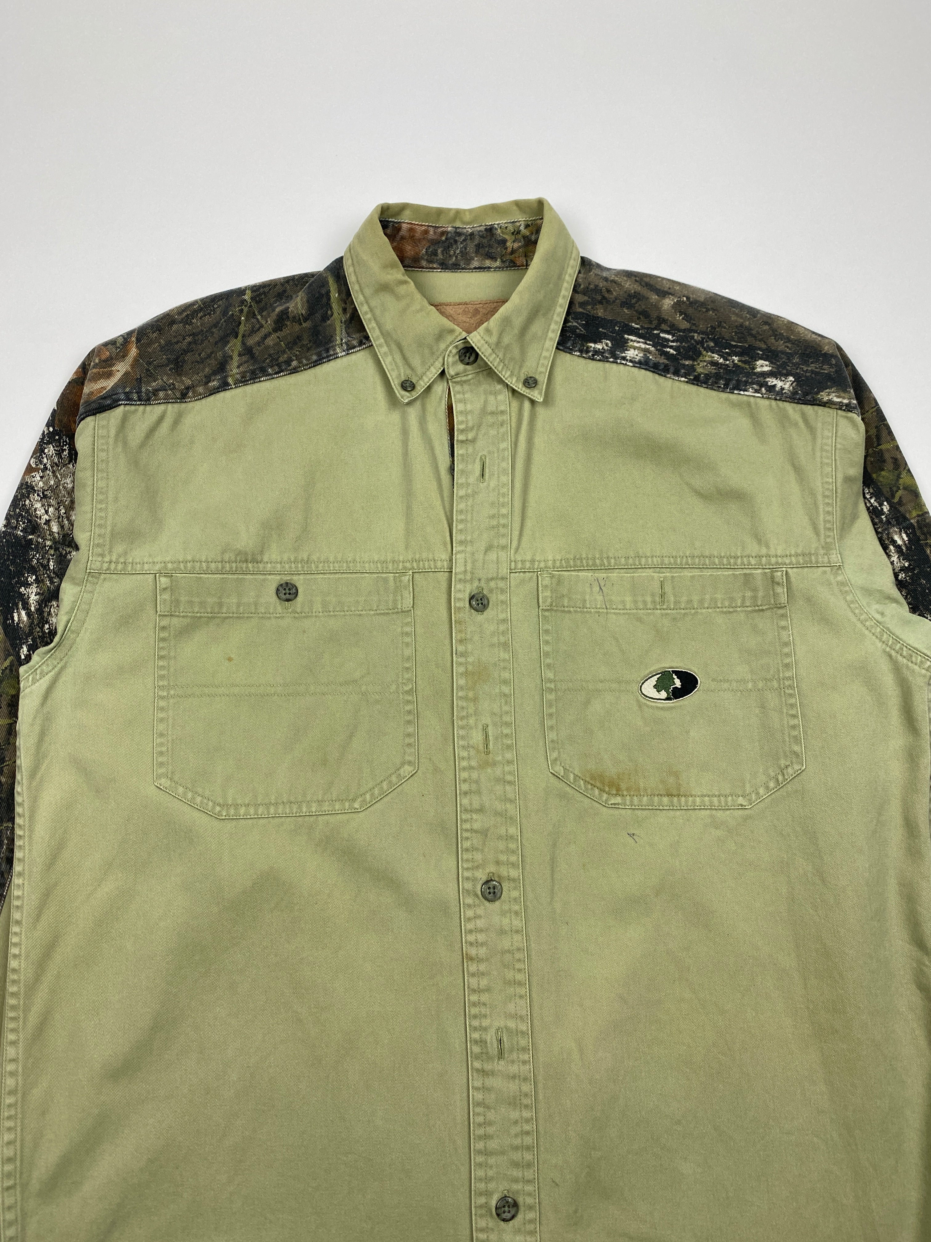 Vintage Camo Mossy Oak Button Down Longsleeve