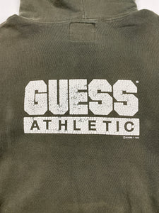 Vintage Boxy Guess Athletic Green Hoodie