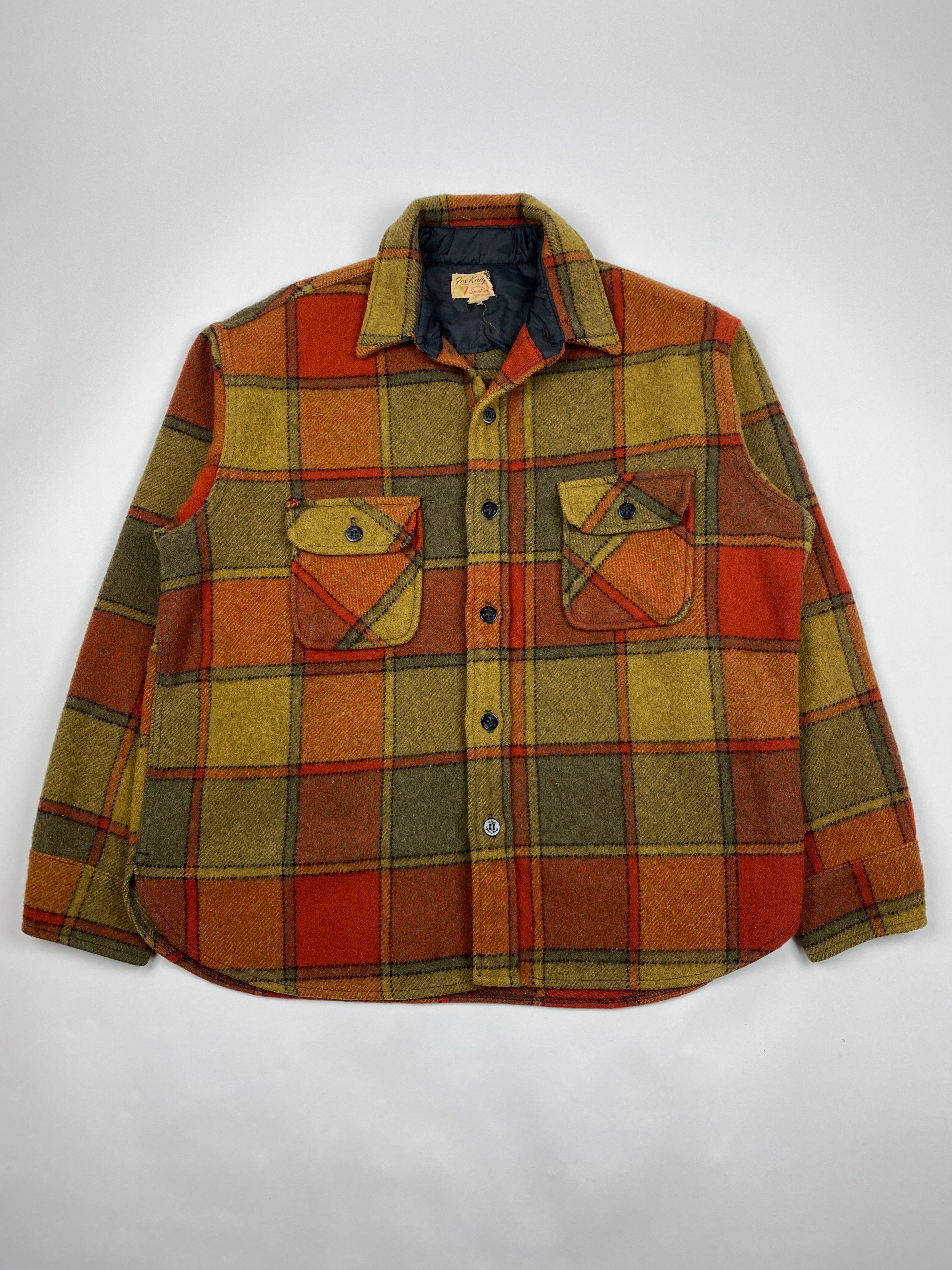 Vintage Fox King Thick Plaid Flannel