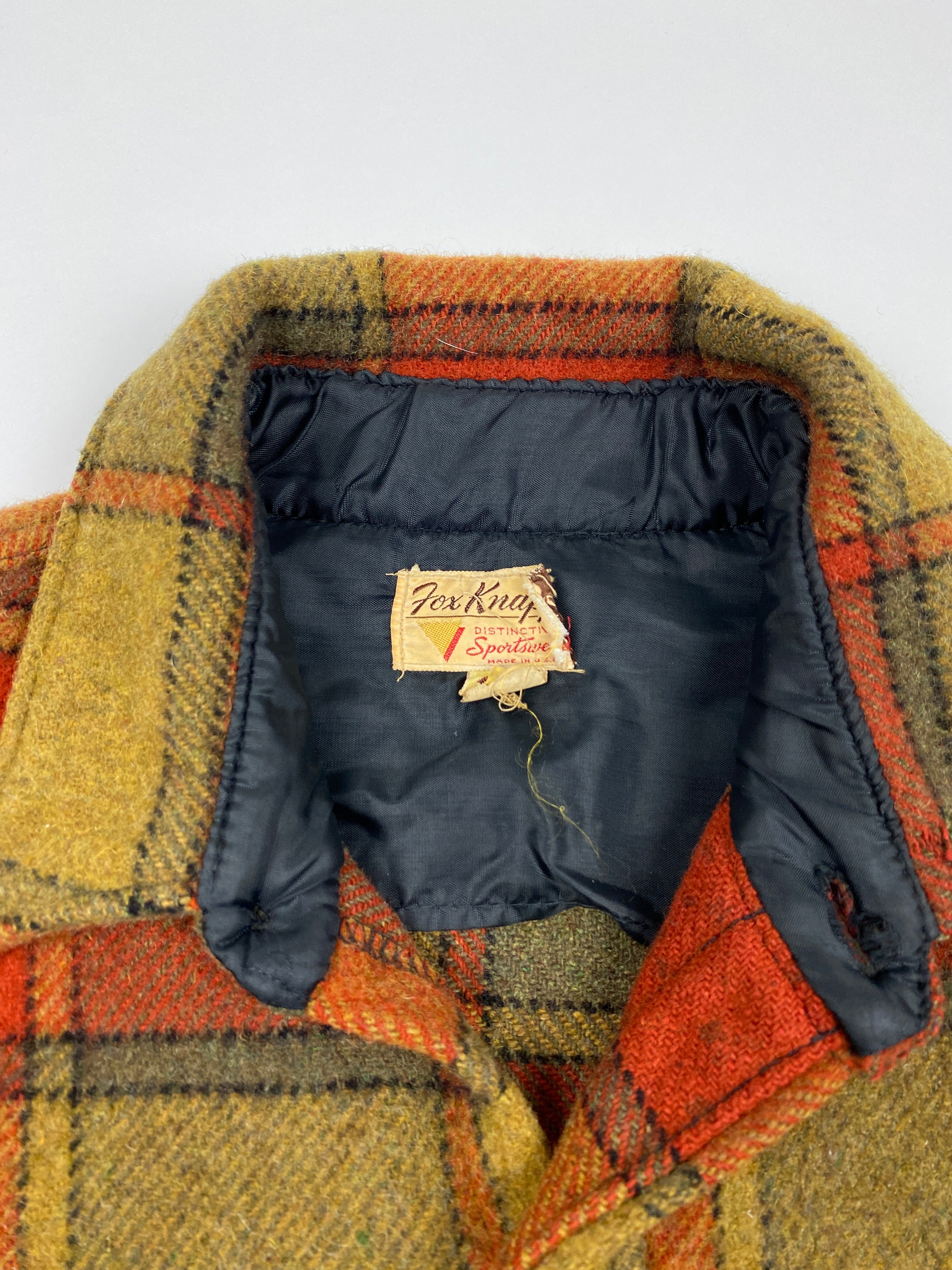 Vintage Fox King Thick Plaid Flannel