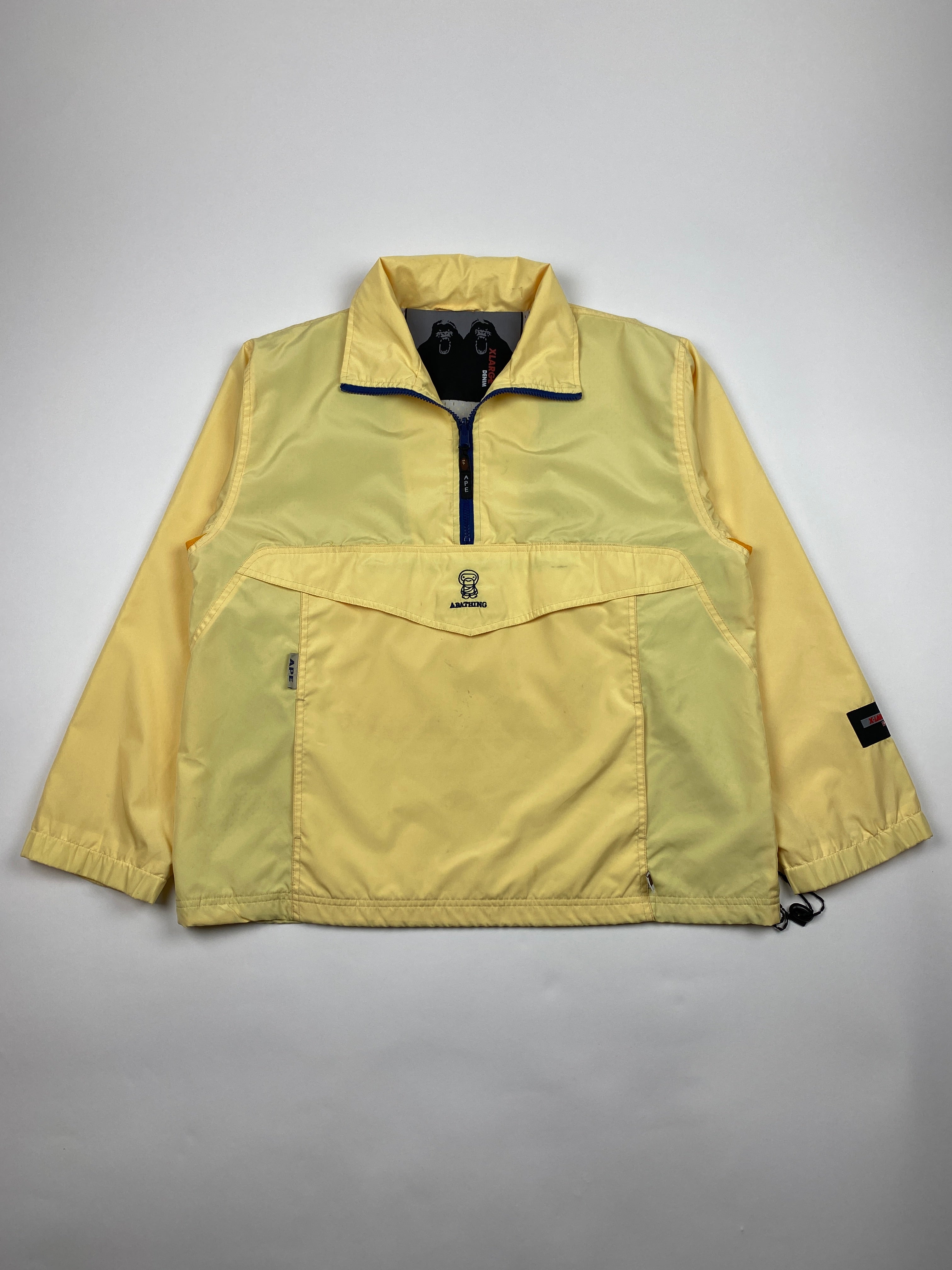 Vintage BOOT Bape Anorak Yellow Windbreaker