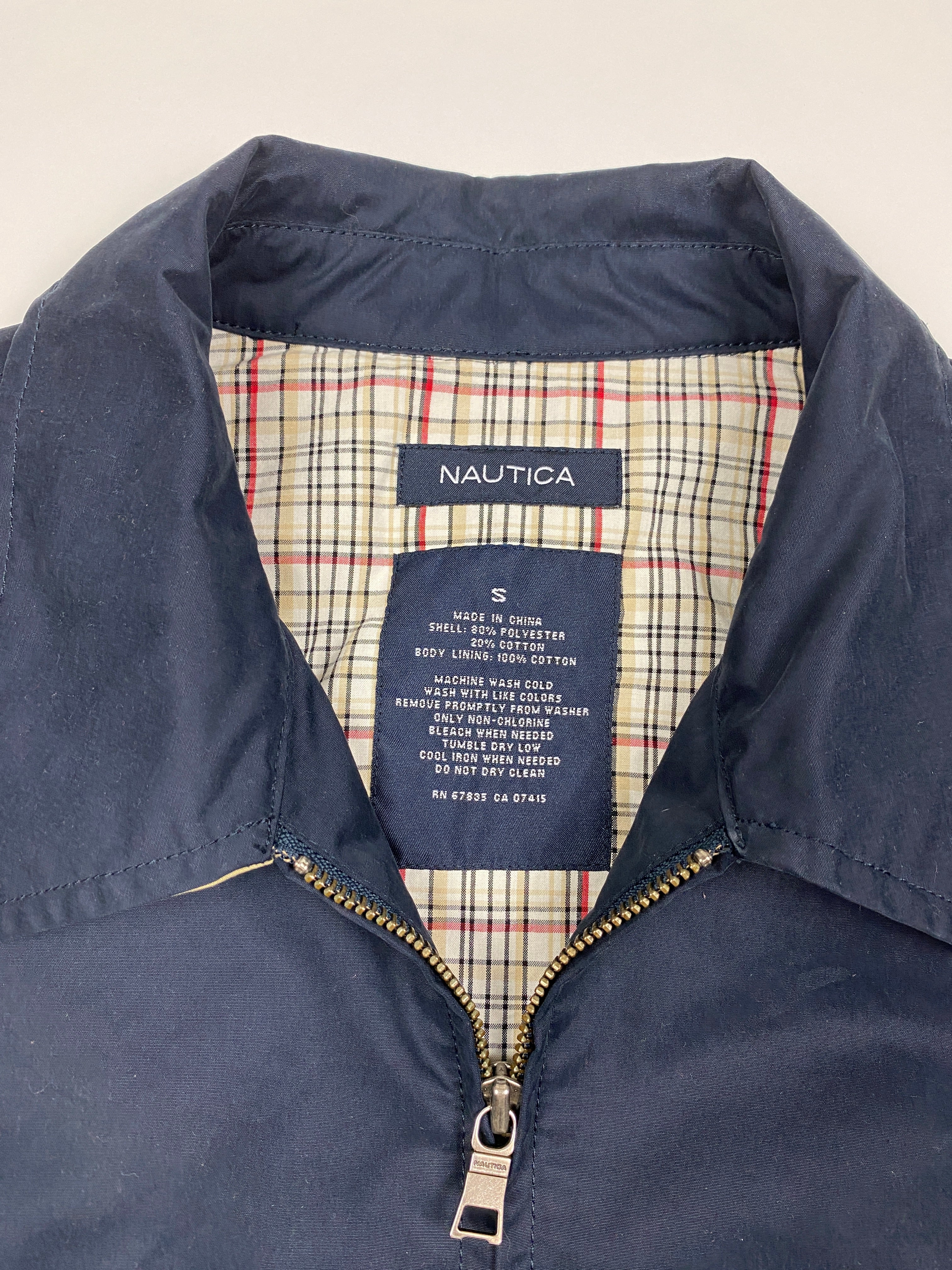 Vintage Navy Nautica Harrington Jacket