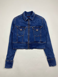 Vintage Cropped Playboy Denim Jacket