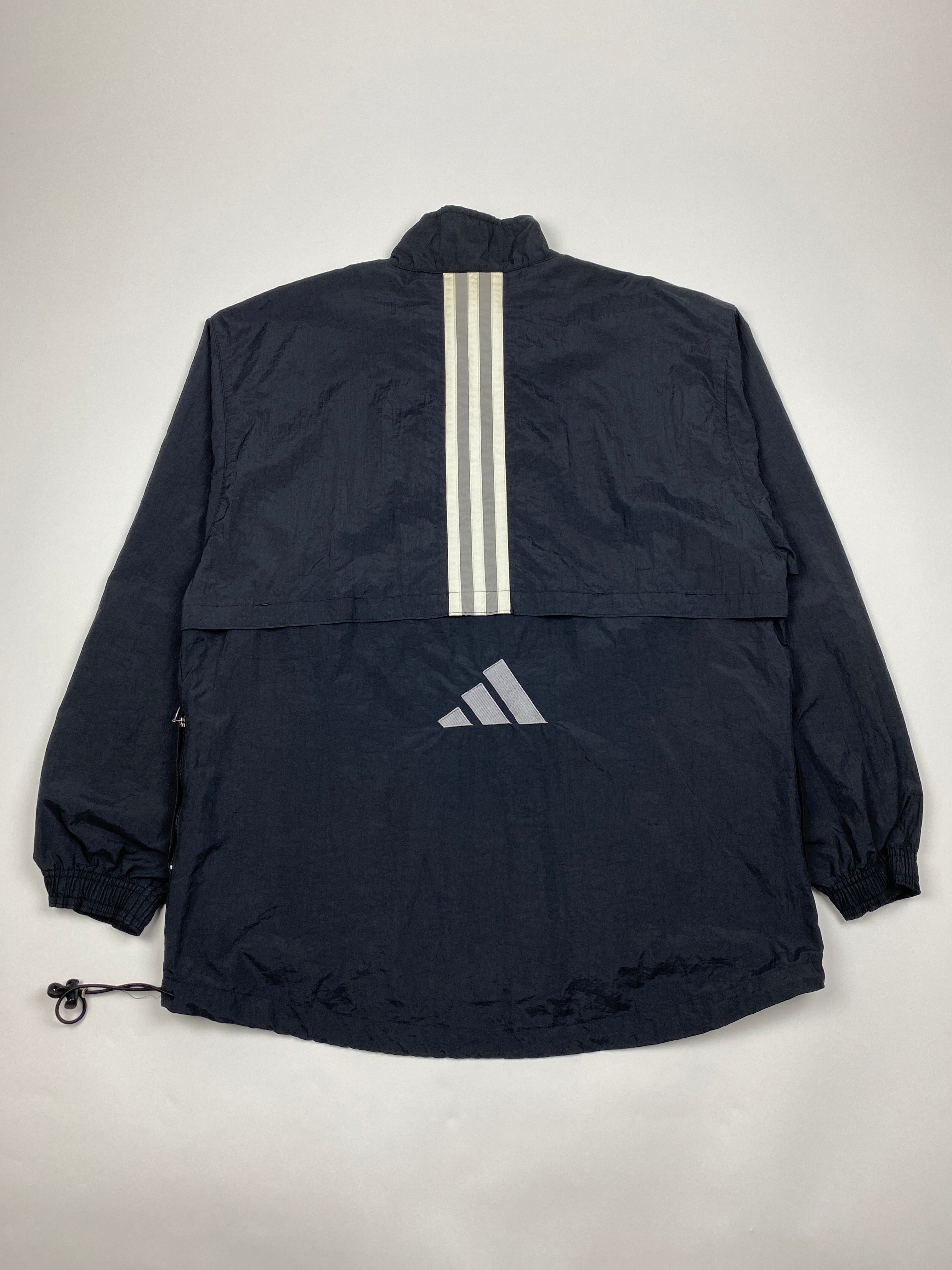 Vintage Adidas Black and White Windbreaker