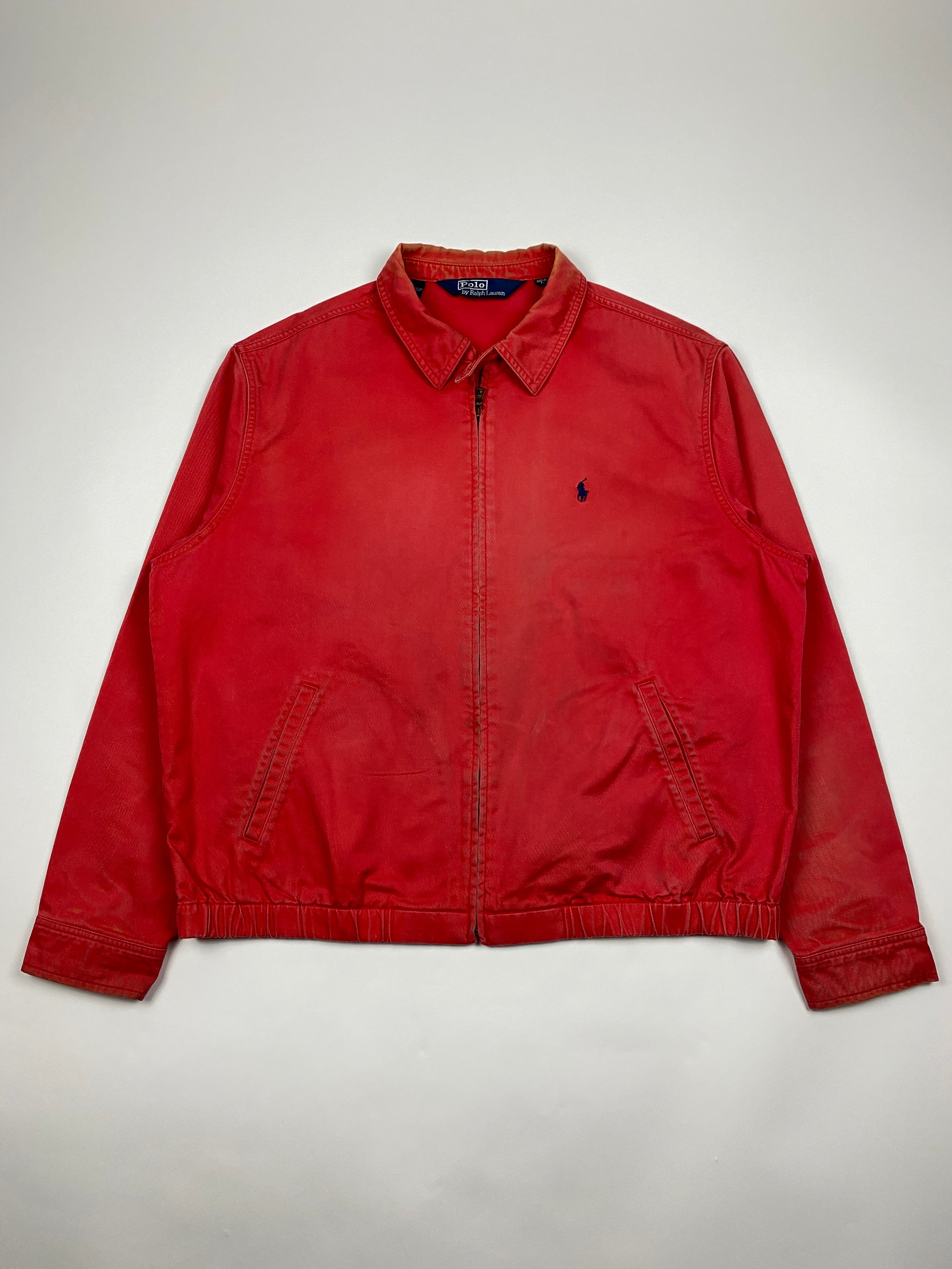 Vintage Faded Red Polo Ralph Lauren Harrington Jacket