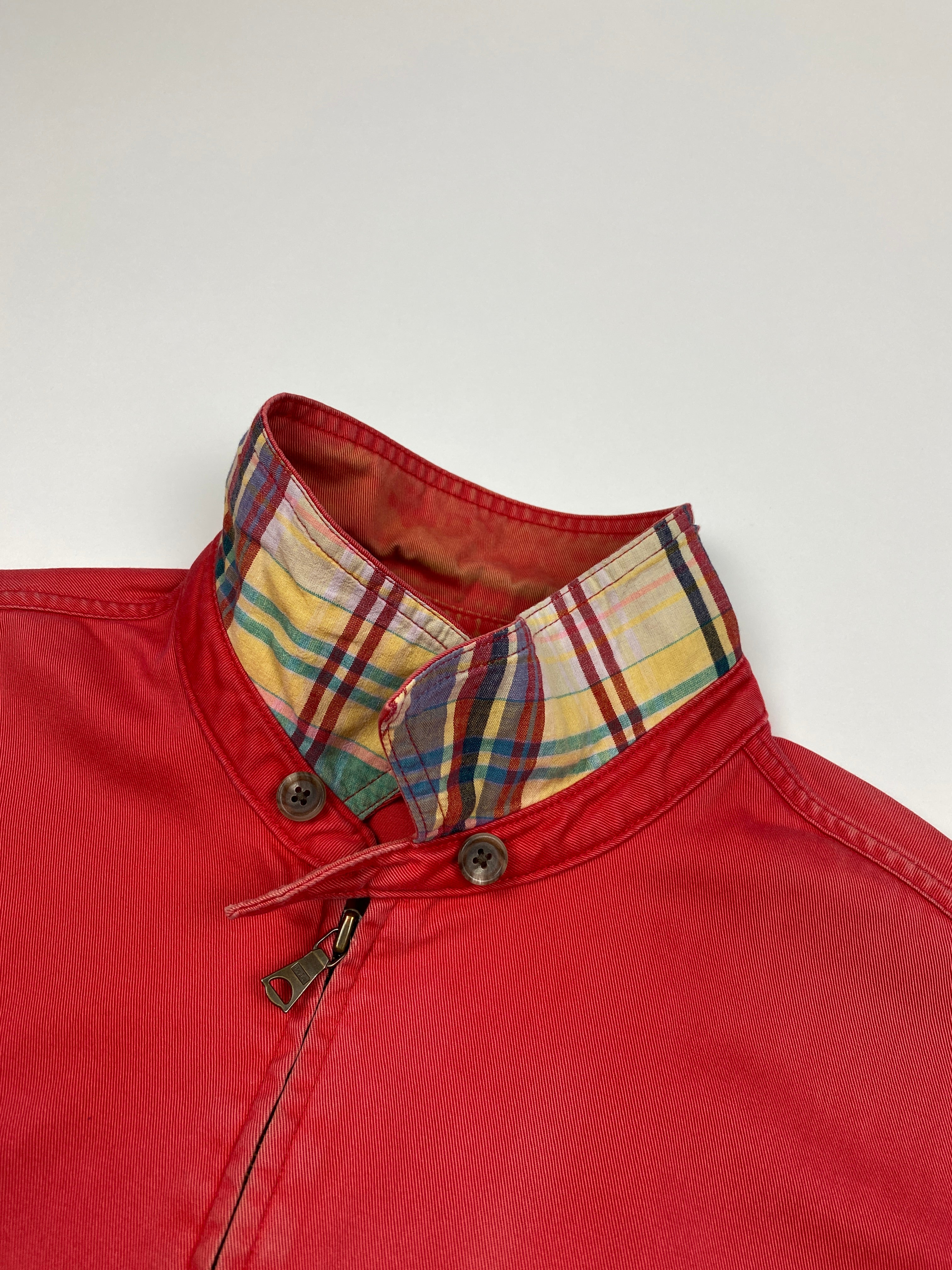 Vintage Faded Red Polo Ralph Lauren Harrington Jacket