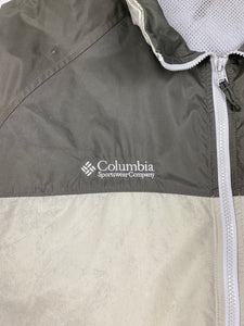 Vintage Columbia Cream and Brown Windbreaker