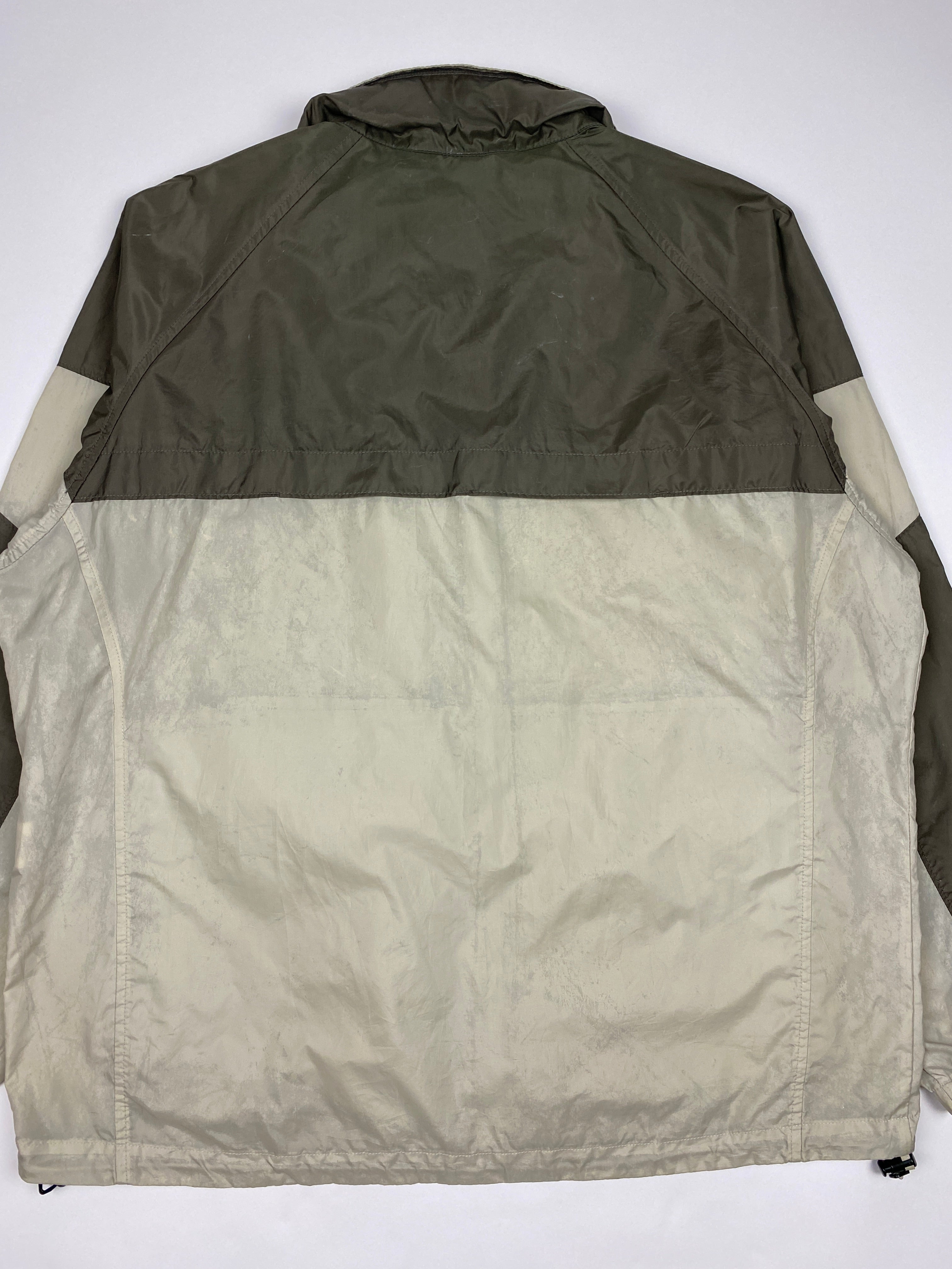 Vintage Columbia Cream and Brown Windbreaker