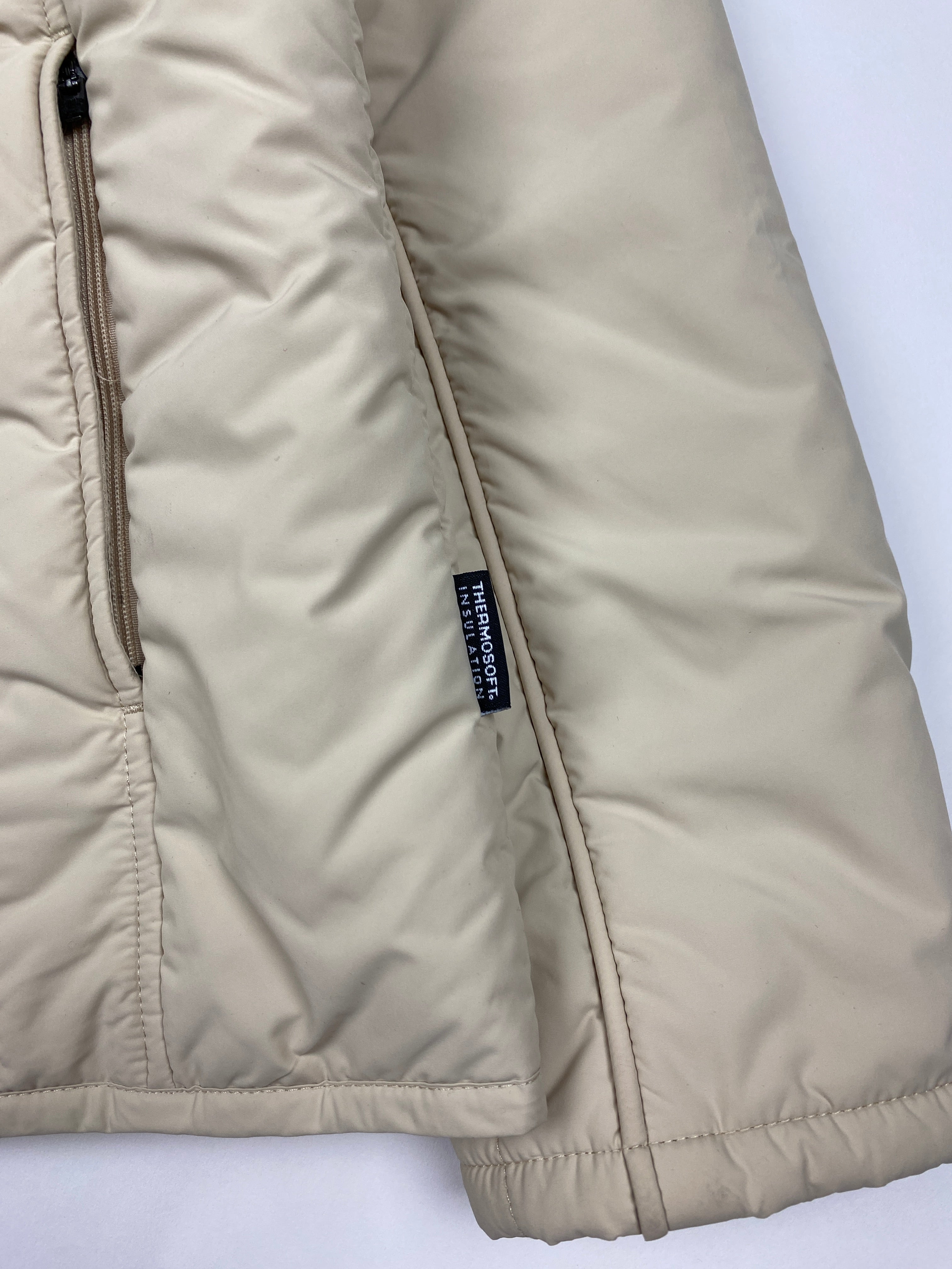 Womens Thermosoft Cream Puffer Jacket