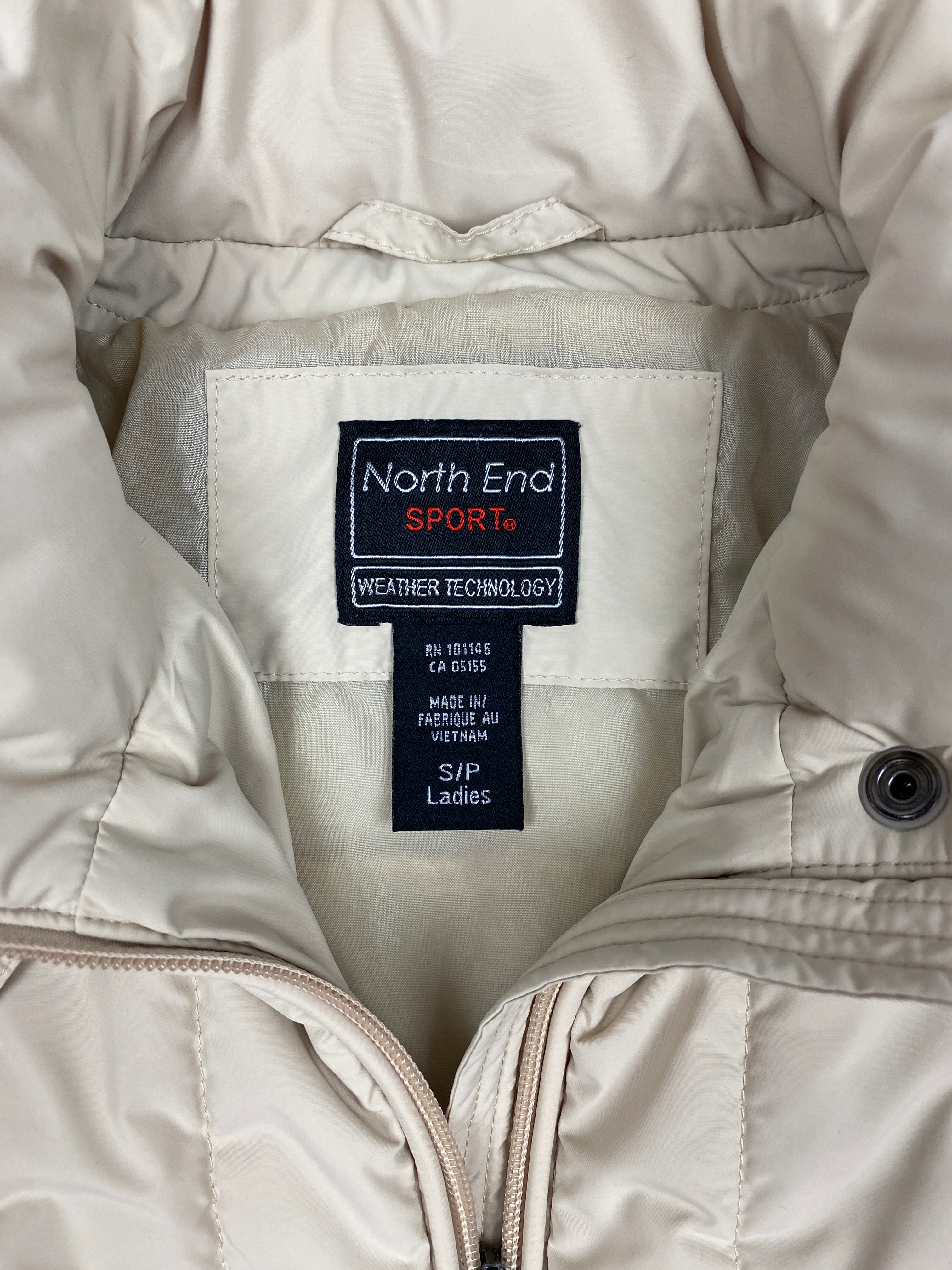 Womens Thermosoft Cream Puffer Jacket