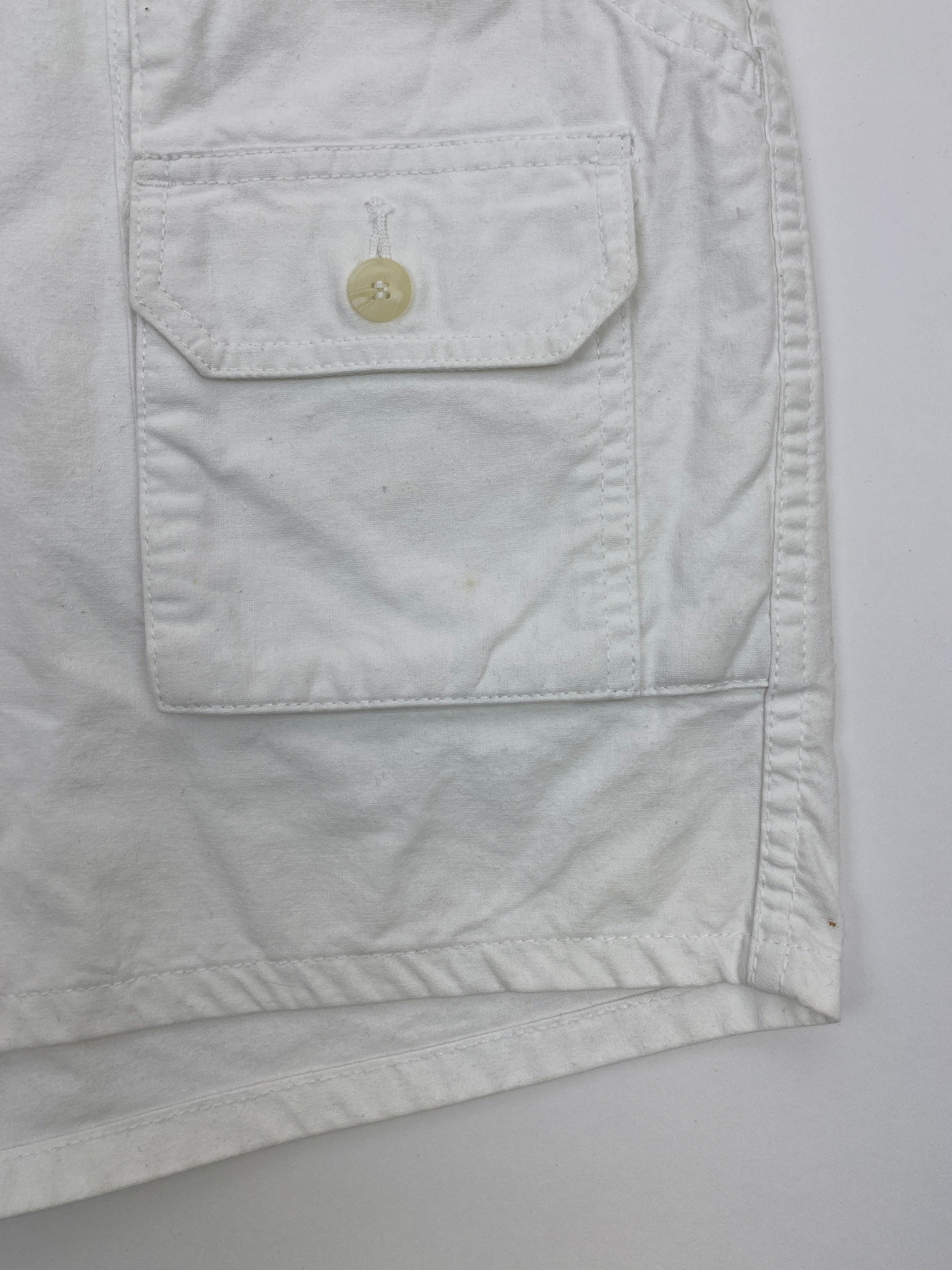 Vintage St John's Bay White Cargo Shorts