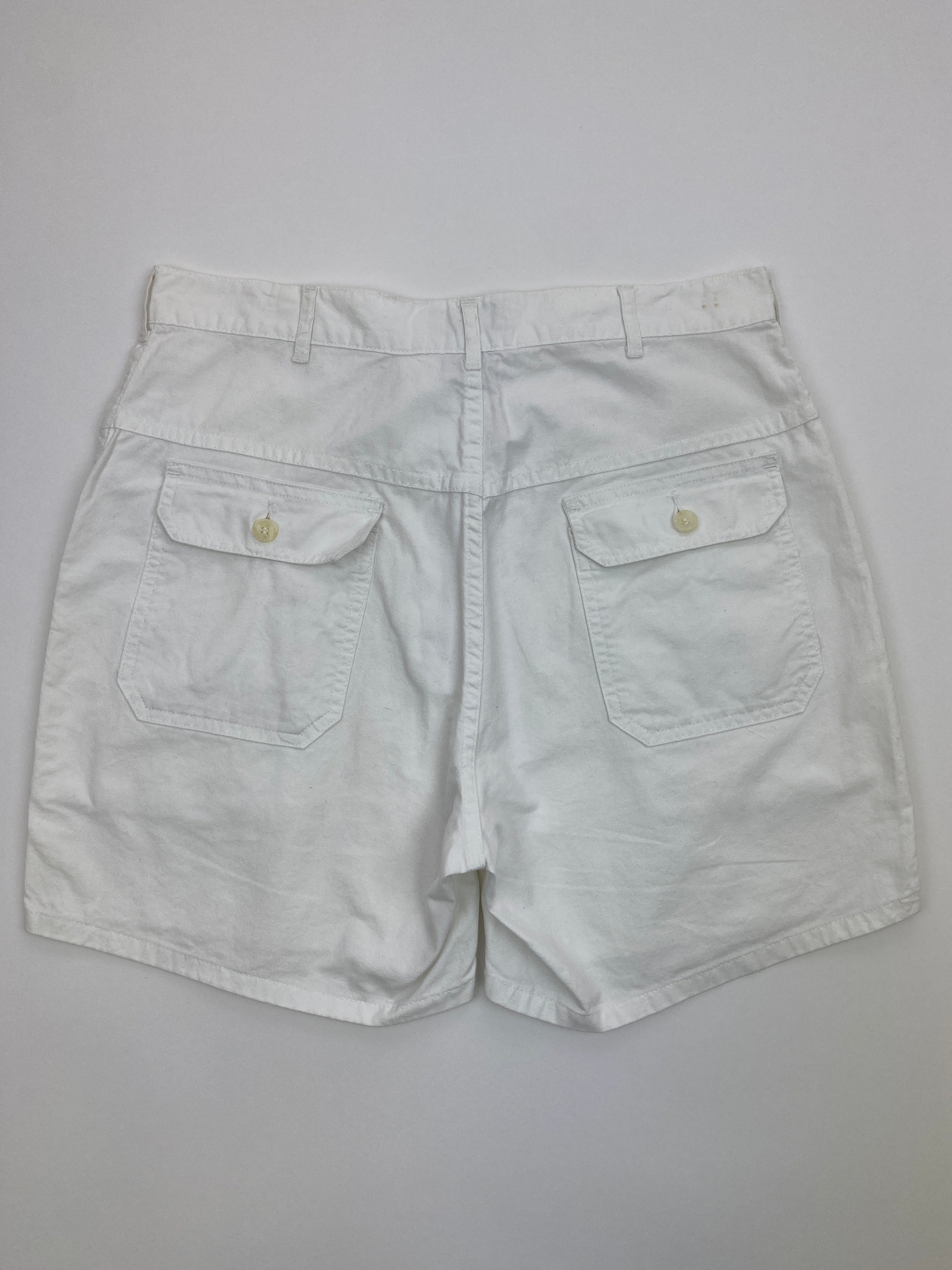 Vintage St John's Bay White Cargo Shorts