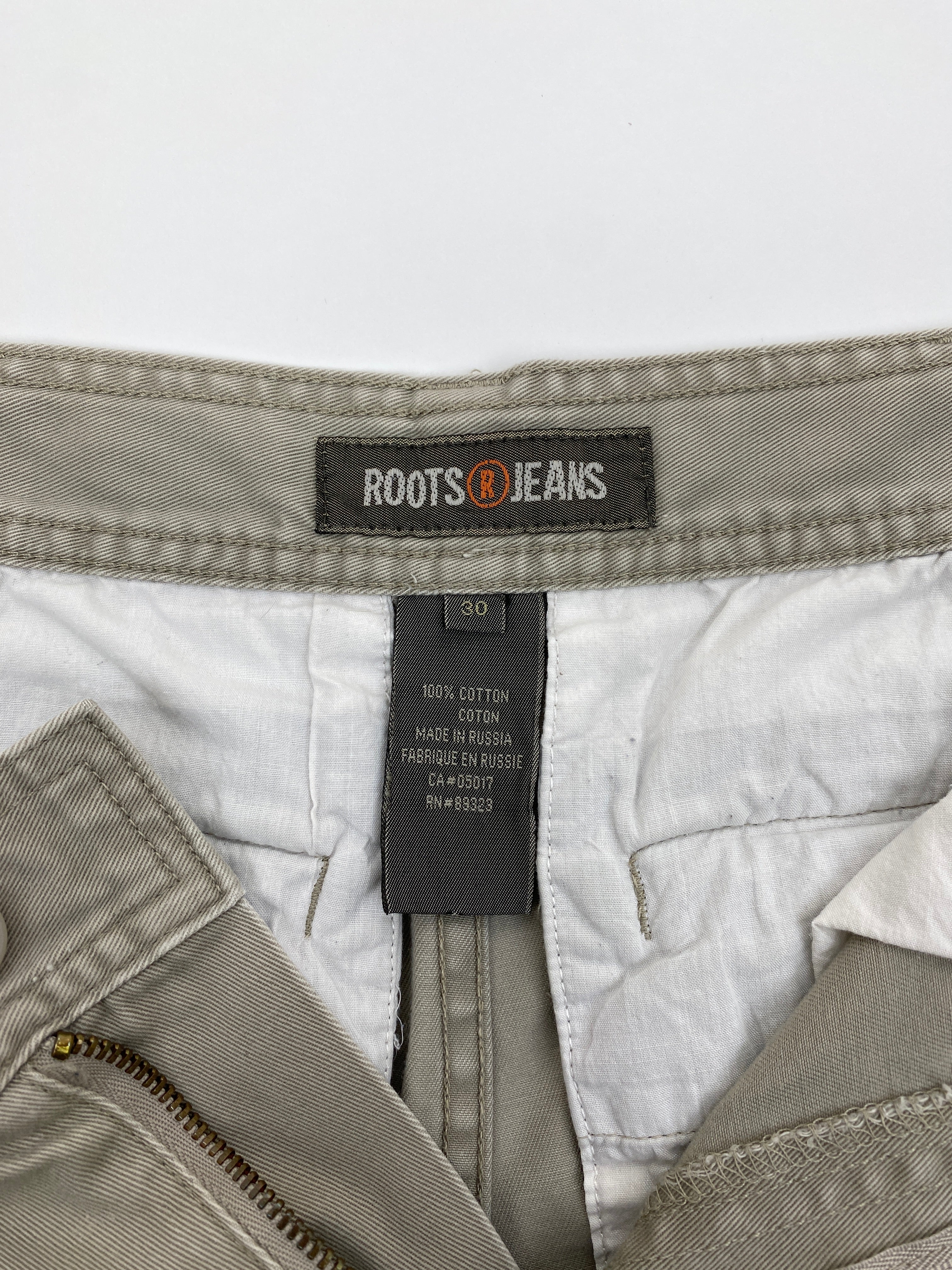 Vintage Roots Beige Cargo Shorts