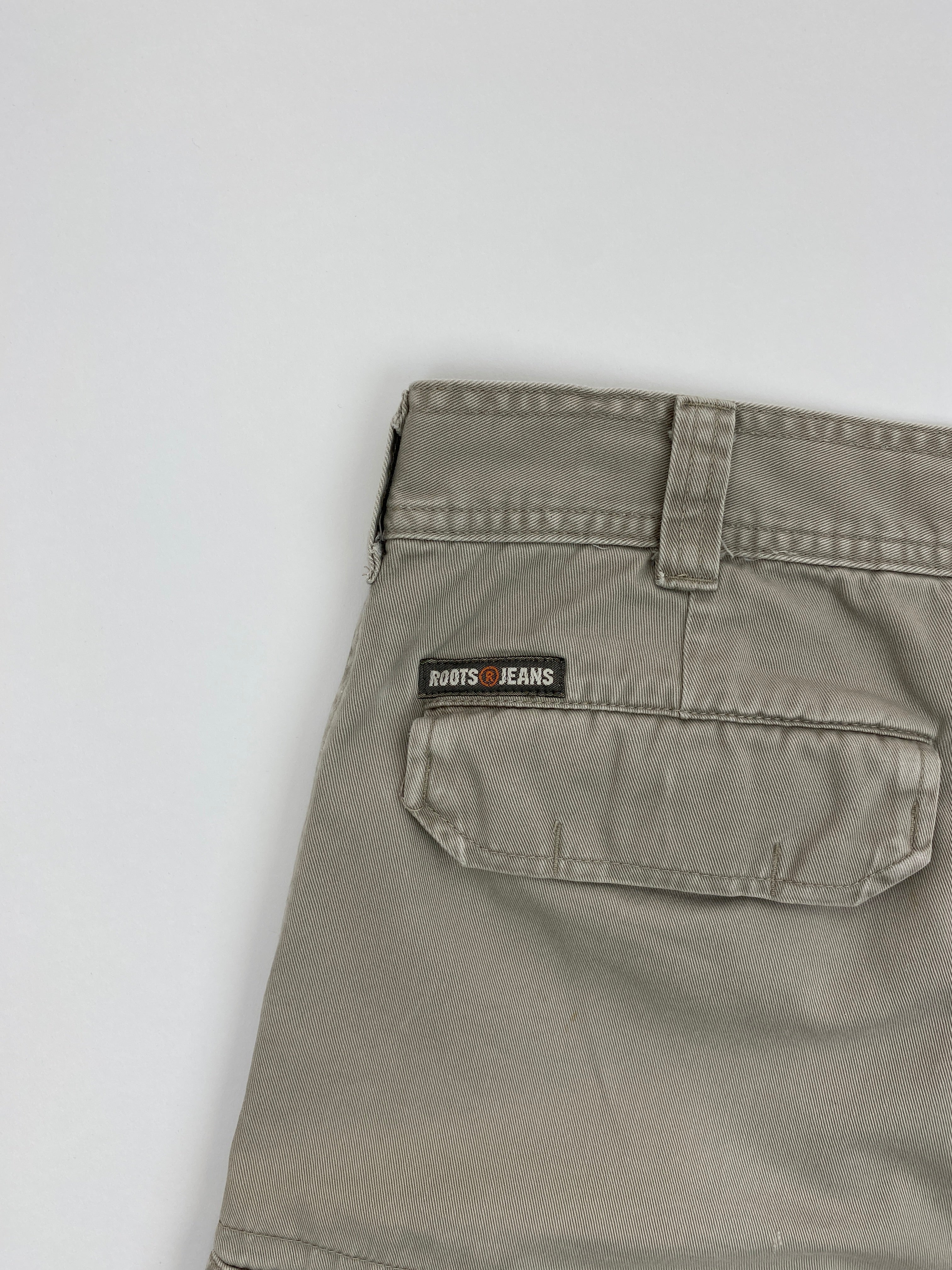 Vintage Roots Beige Cargo Shorts