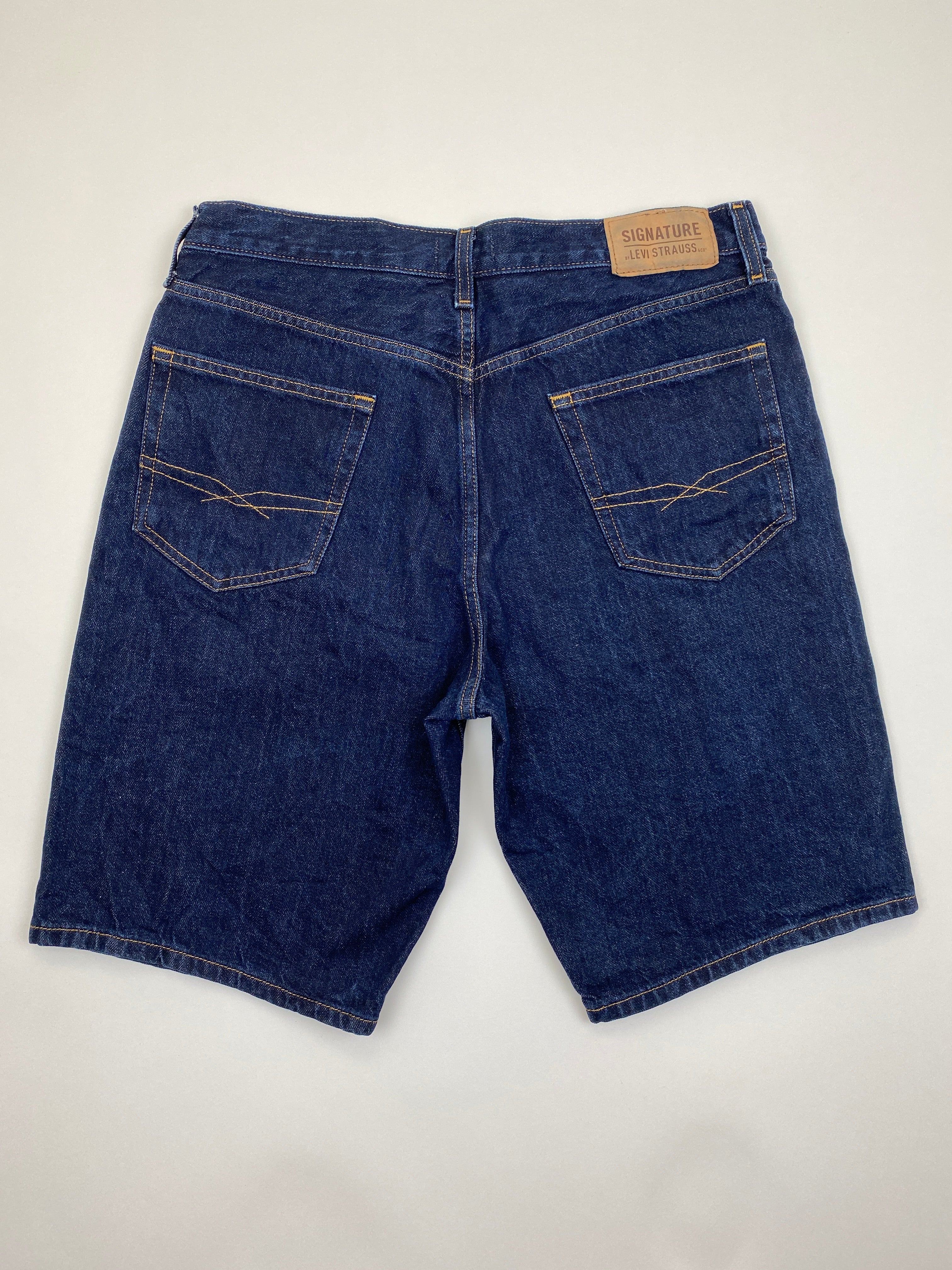 Levis Dark Denim Blue Jean Shorts