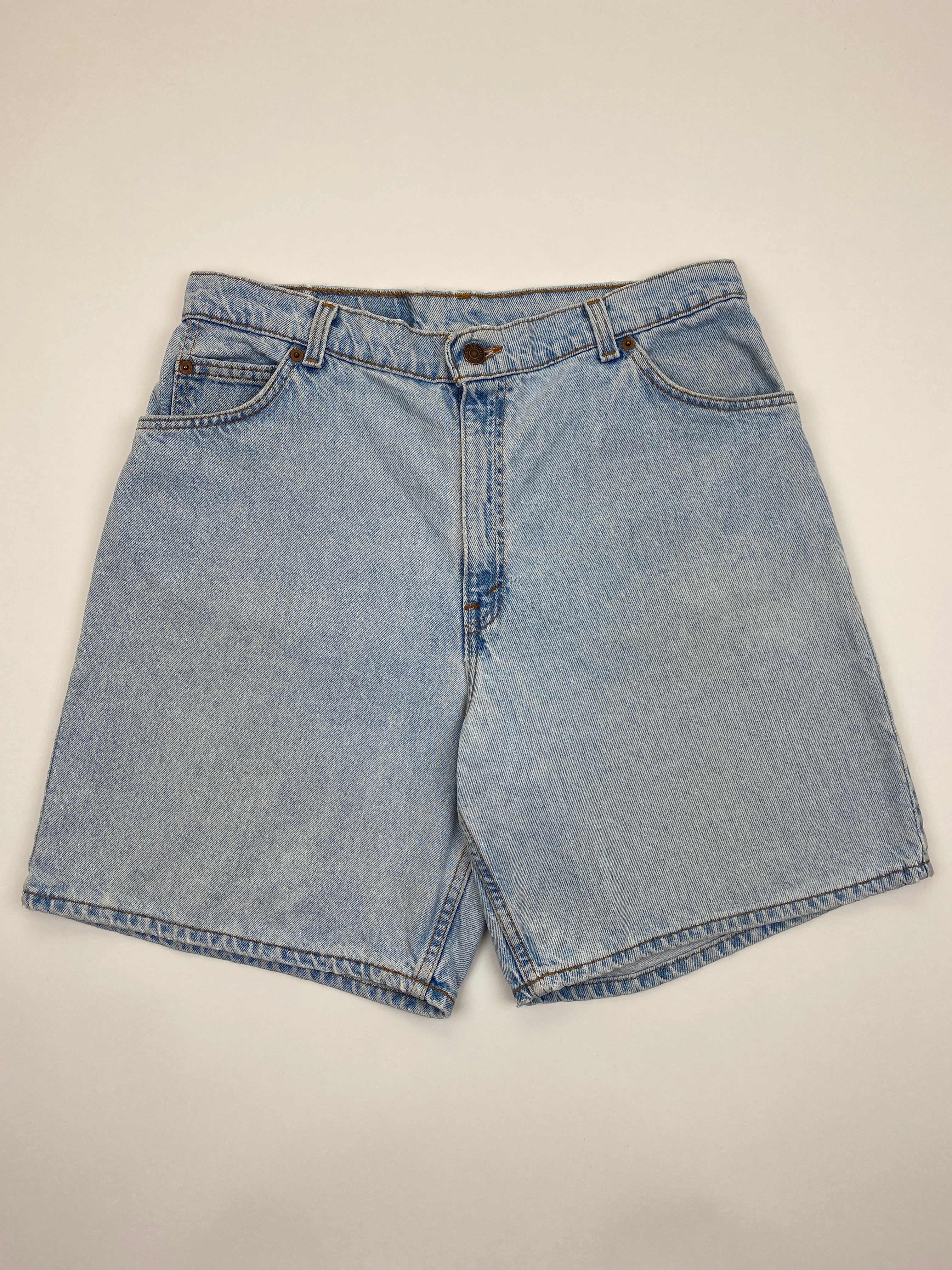 Vintage Levis Orange Tab Light Wash Denim Blue Jean Shorts