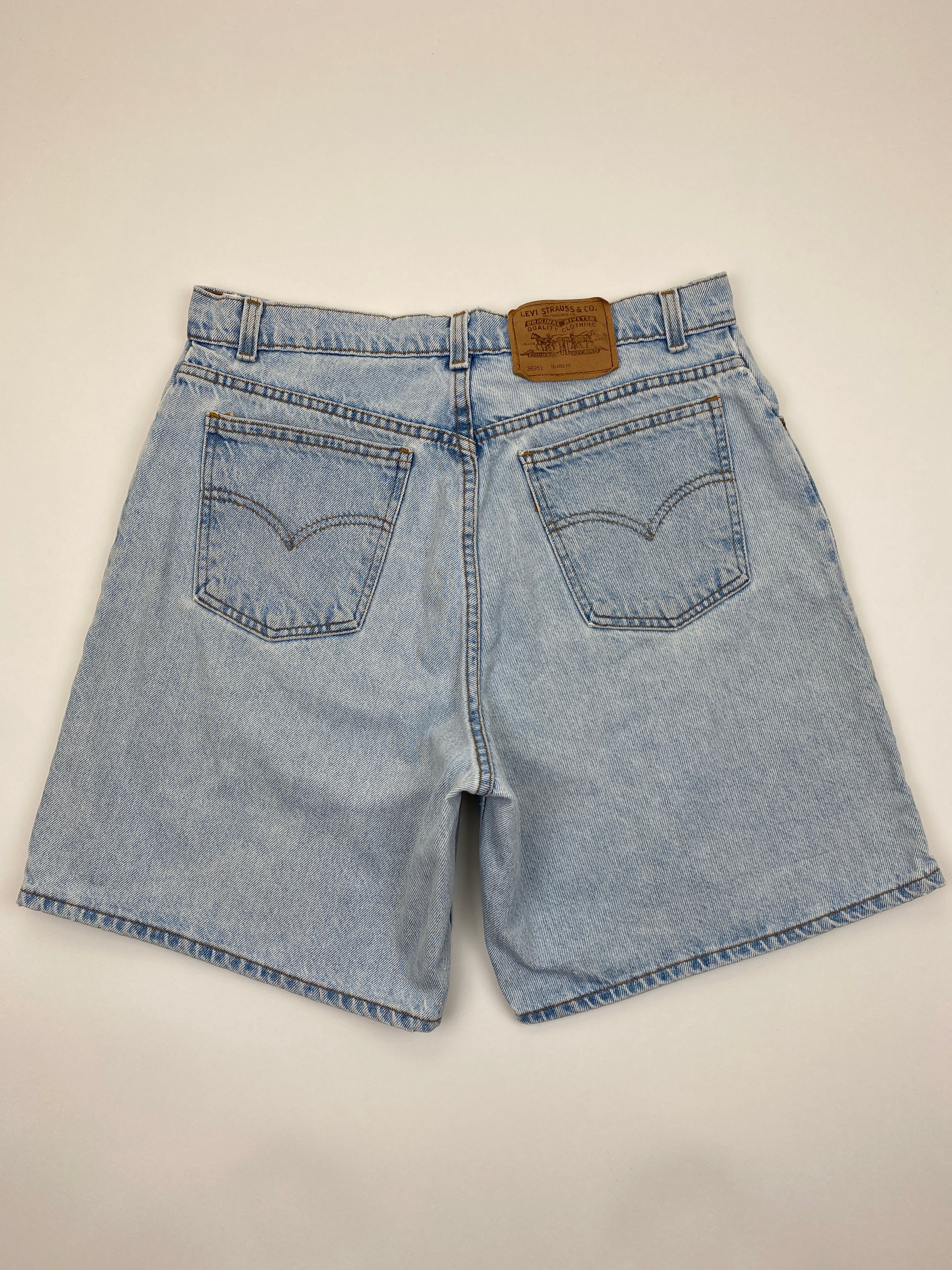 Vintage Levis Orange Tab Light Wash Denim Blue Jean Shorts