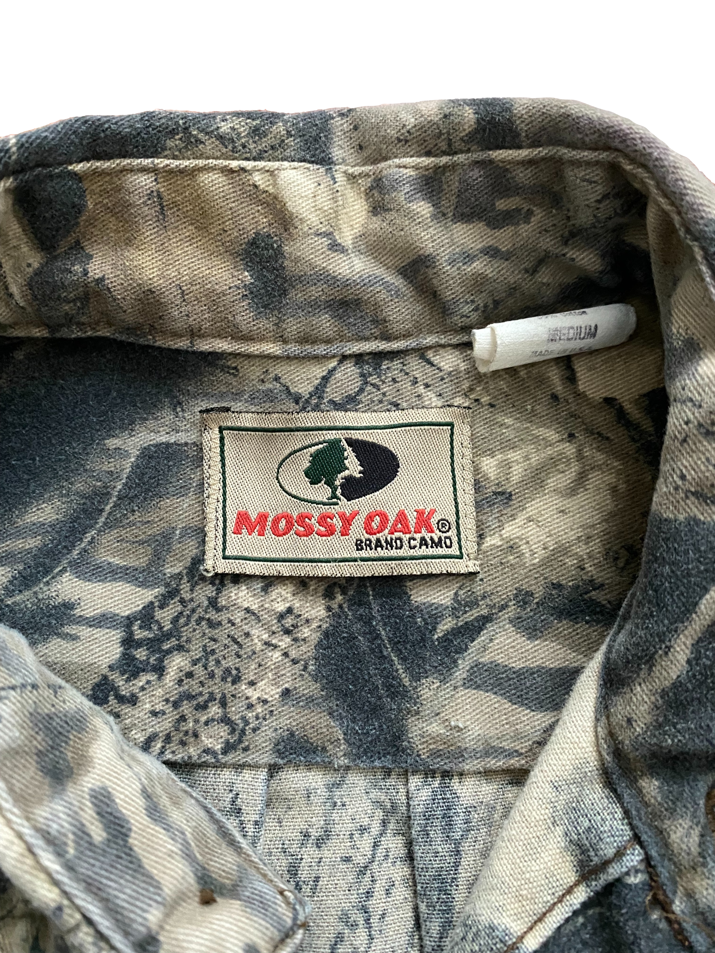 Vintage Mossy Oaks Camo Button-Down Shirt