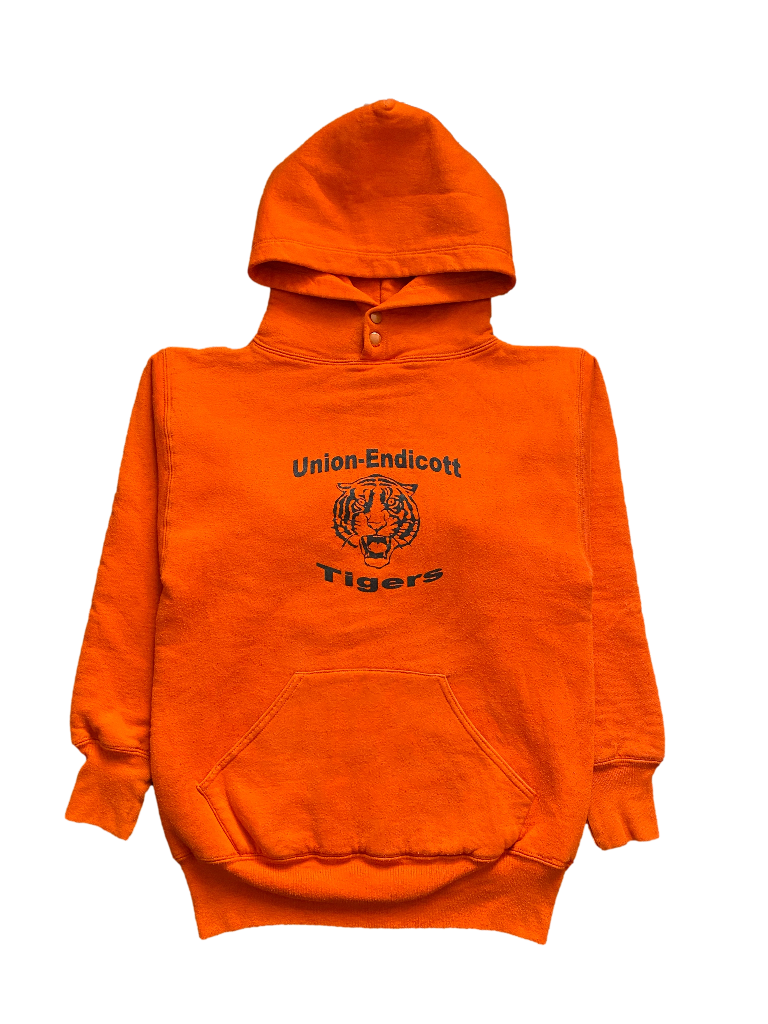 Vintage Union-Endicott Tigers Button Double Lined Russell Hoodie