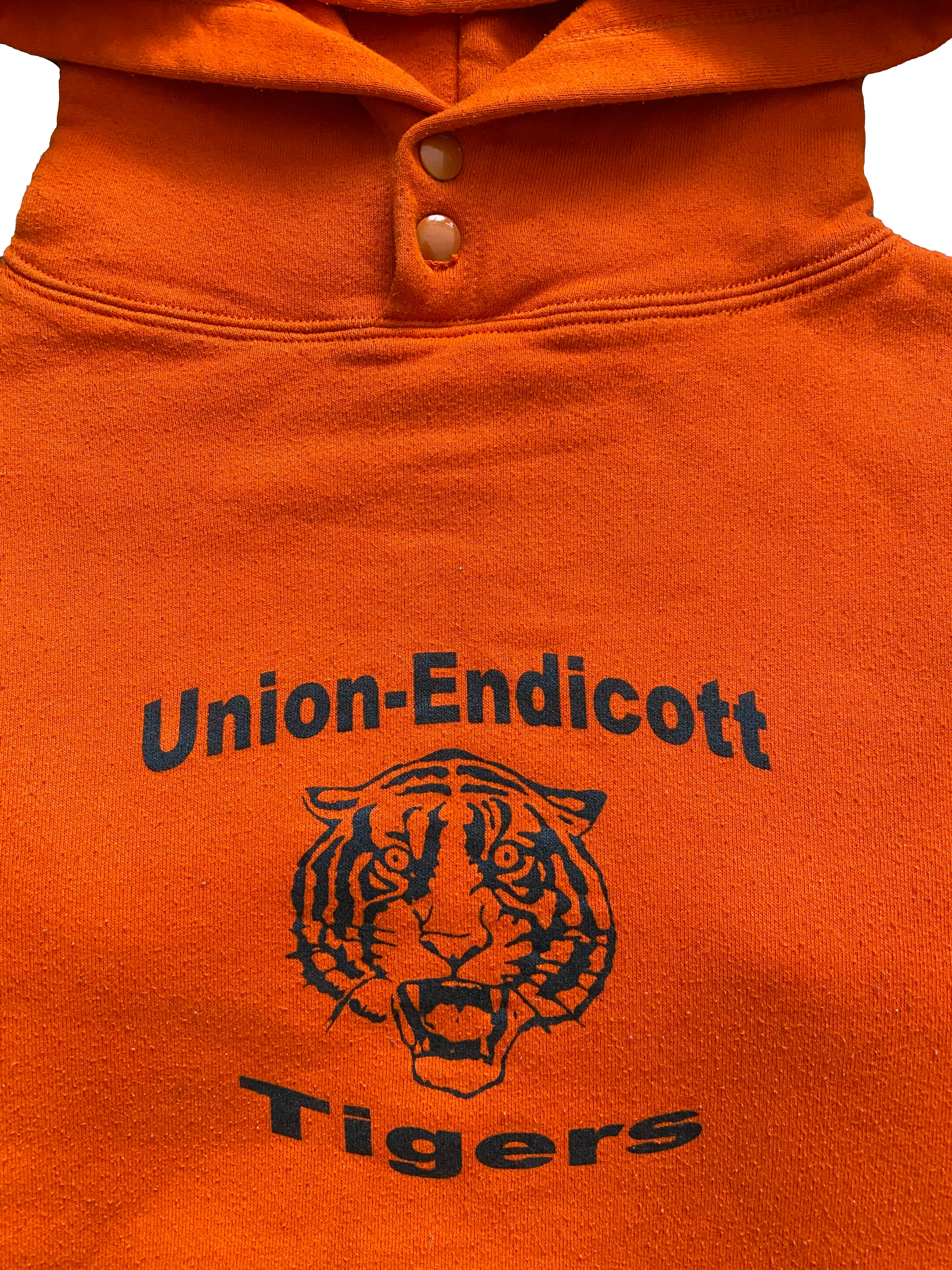 Vintage Union-Endicott Tigers Button Double Lined Russell Hoodie