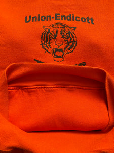 Vintage Union-Endicott Tigers Button Double Lined Russell Hoodie