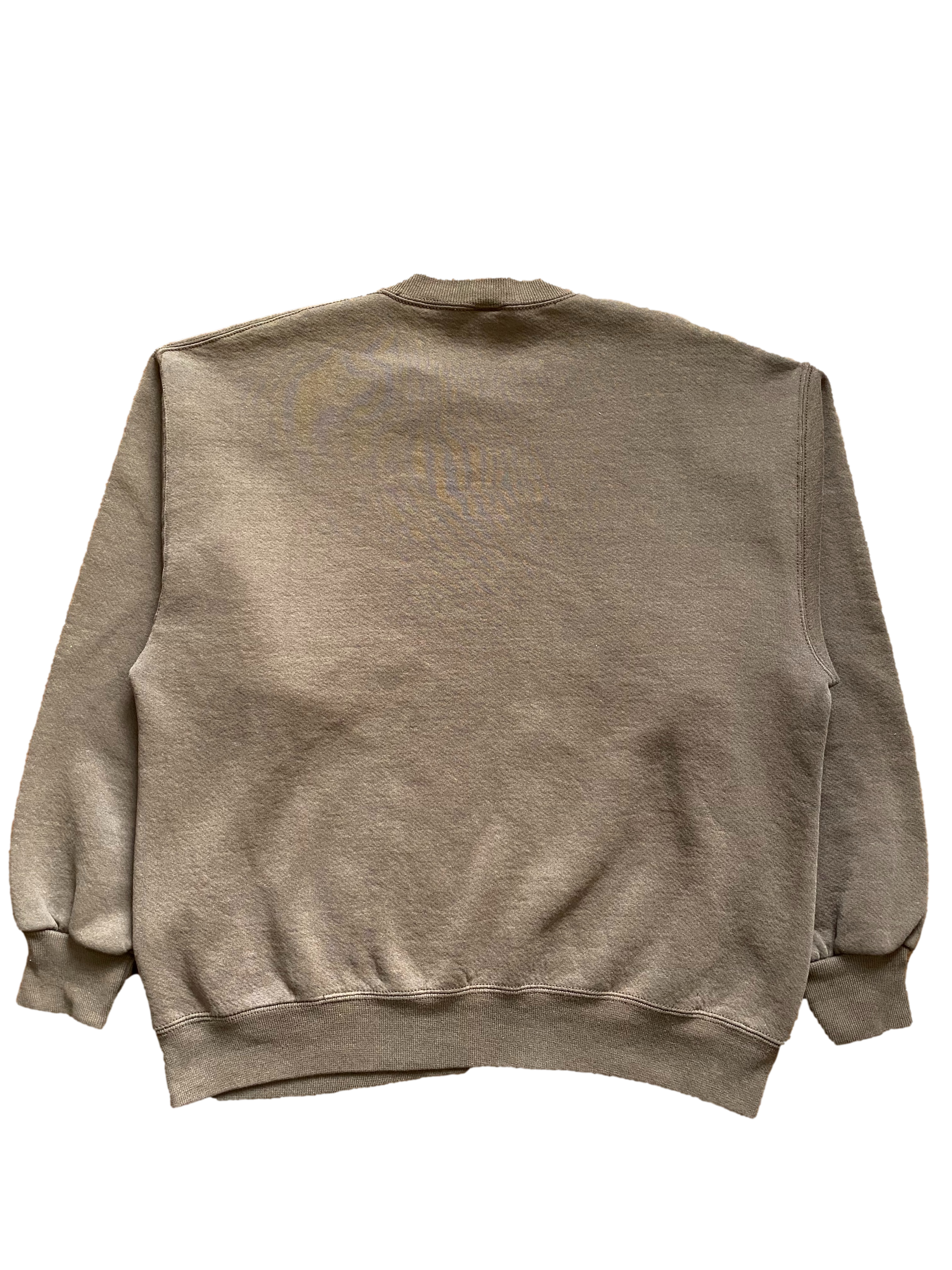 Vintage Essential Mocha Brown Blank Russell Crewneck