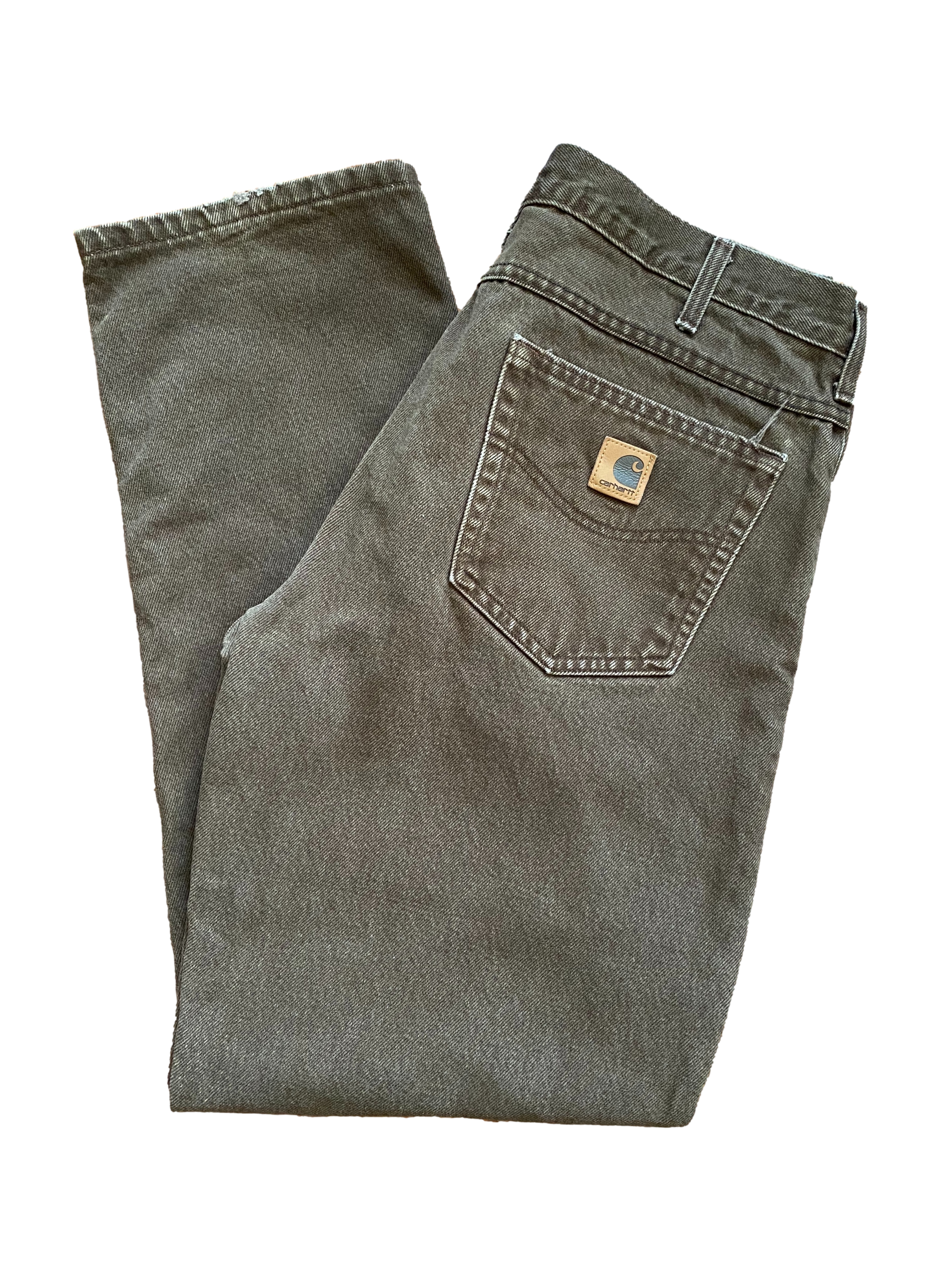 Vintage Mocha Carhartt Plaid Lined Pants