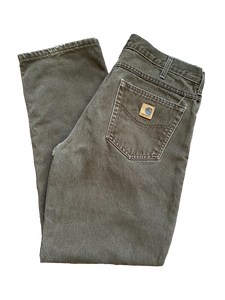 Vintage Mocha Carhartt Plaid Lined Pants