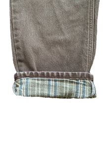 Vintage Mocha Carhartt Plaid Lined Pants