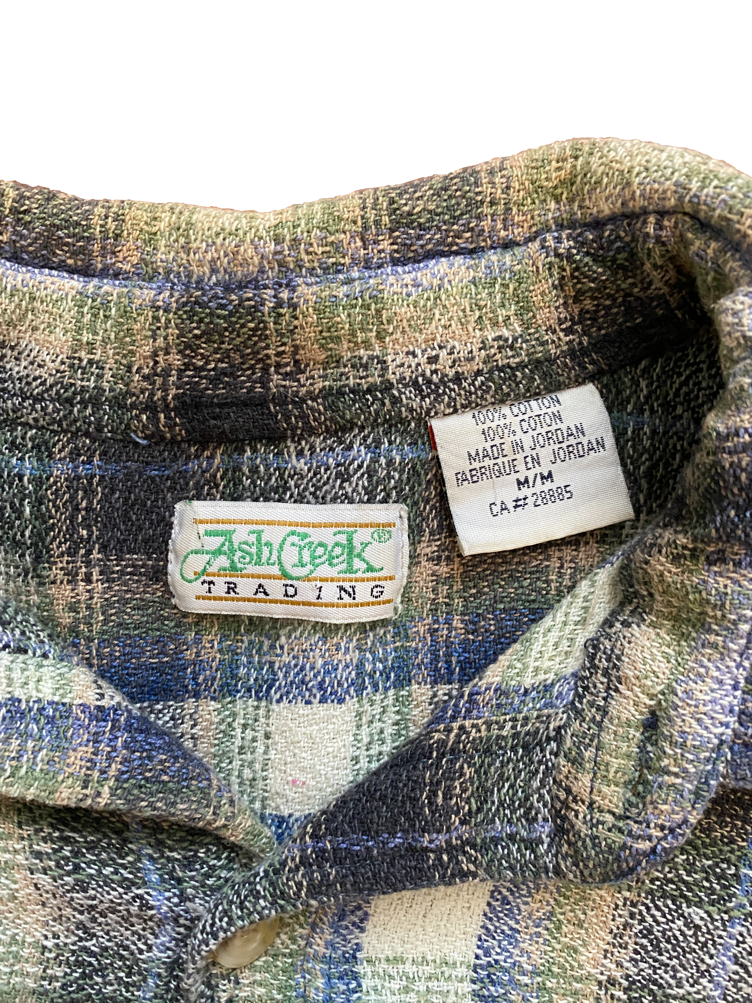 Vintage Ash Creek Plaid Flannel