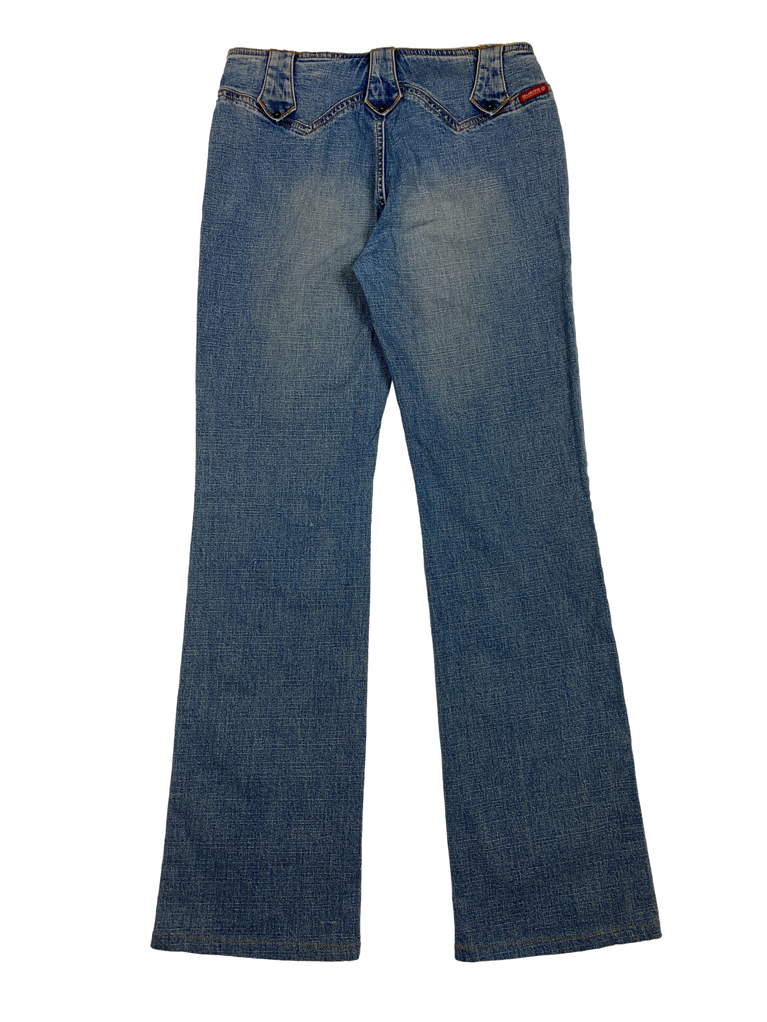 Vintage Guess Low Rise Flared Denim Jeans