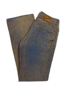 Vintage GAS Womens Ribbed Flared Jeans