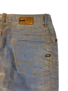 Vintage GAS Womens Ribbed Flared Jeans