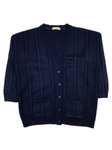 Vintage Navy Cardigan