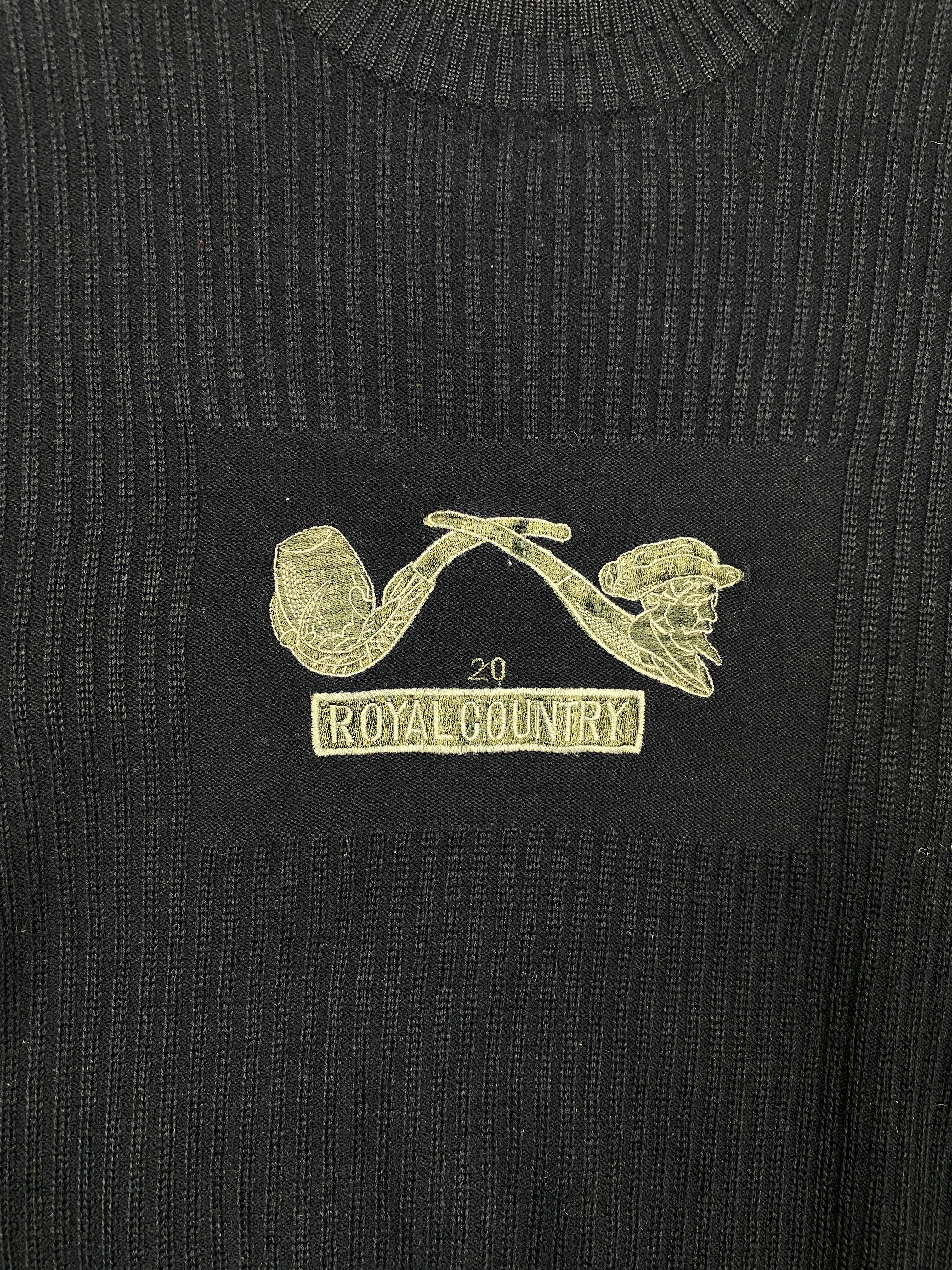 Vintage Navy 'Royal Country' Wool Sweater