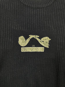 Vintage Navy 'Royal Country' Wool Sweater