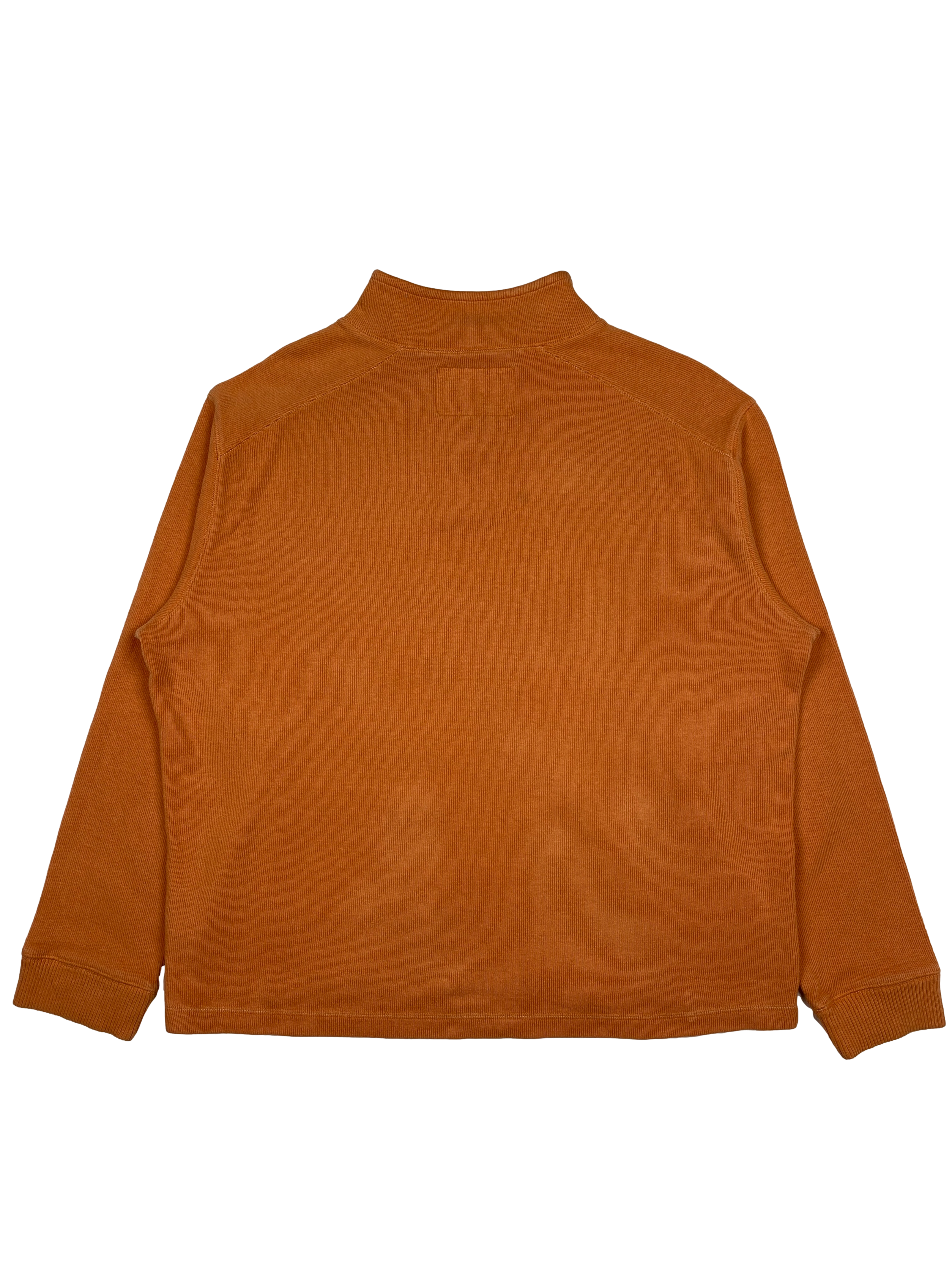 Vintage Orange 1/4 Button Down Sweater