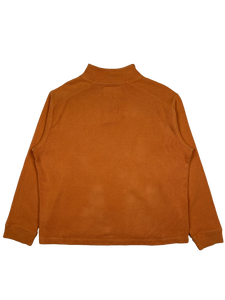 Vintage Orange 1/4 Button Down Sweater
