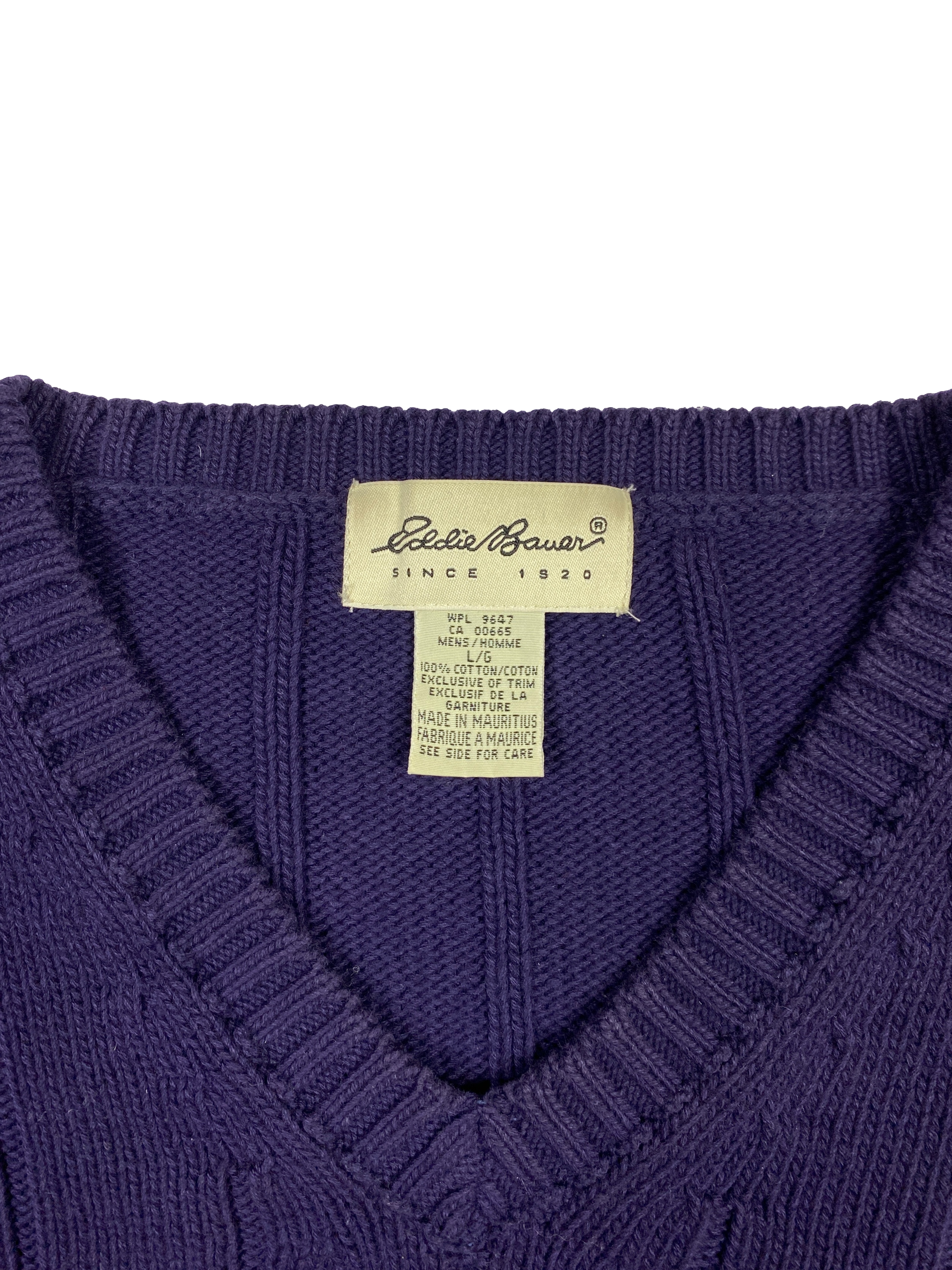 Vintage V-Neck Eddie Bauer Sweater