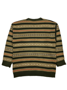 Vintage Patterned Chaps Sweater