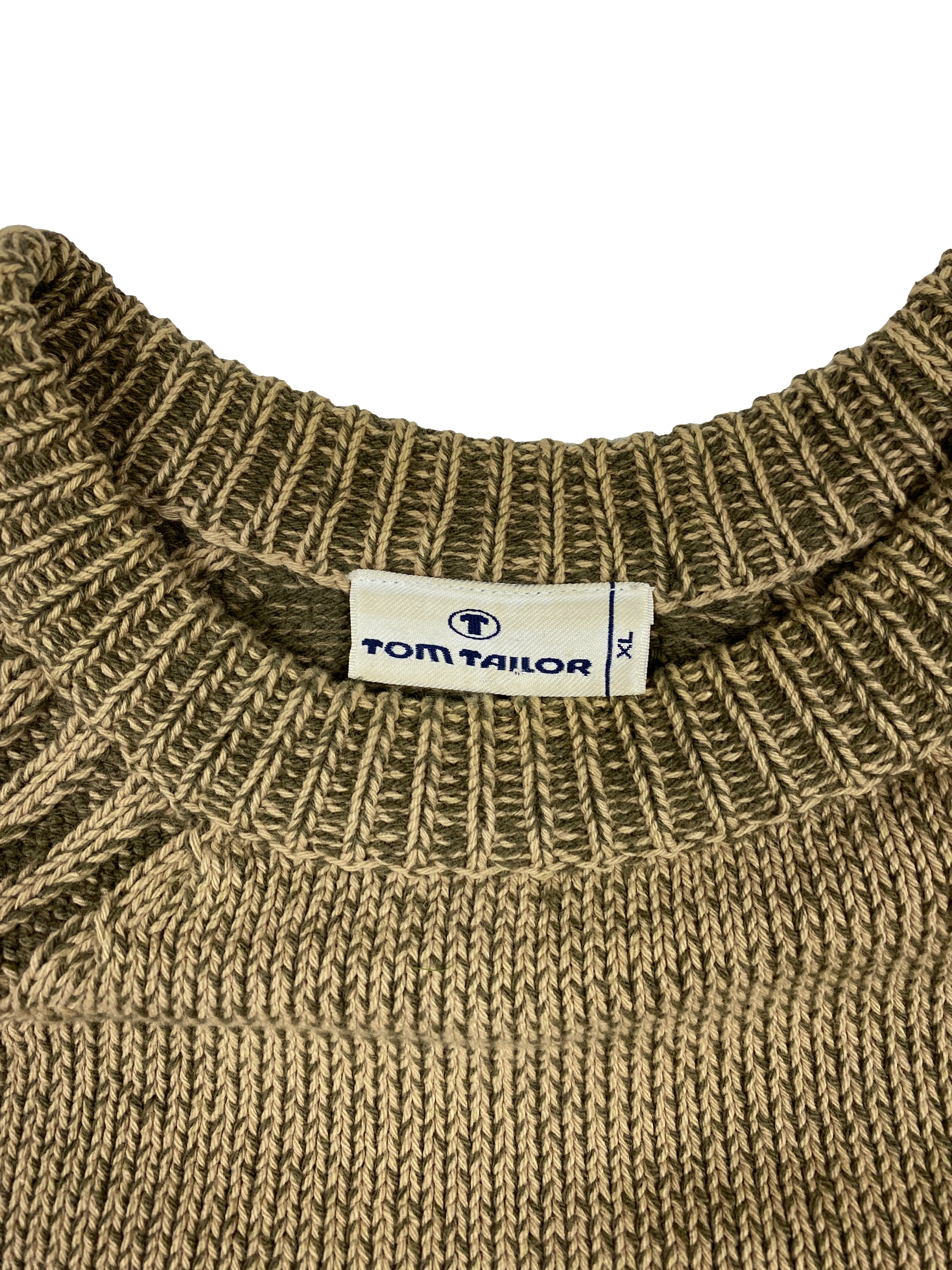 Vintage Ribbed Tom Tailor Brown Sweater