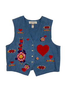 Vintage Women's Embroidered Vest