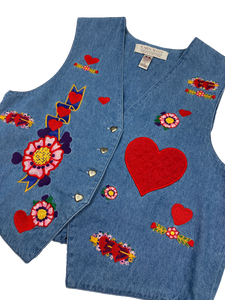 Vintage Women's Embroidered Vest