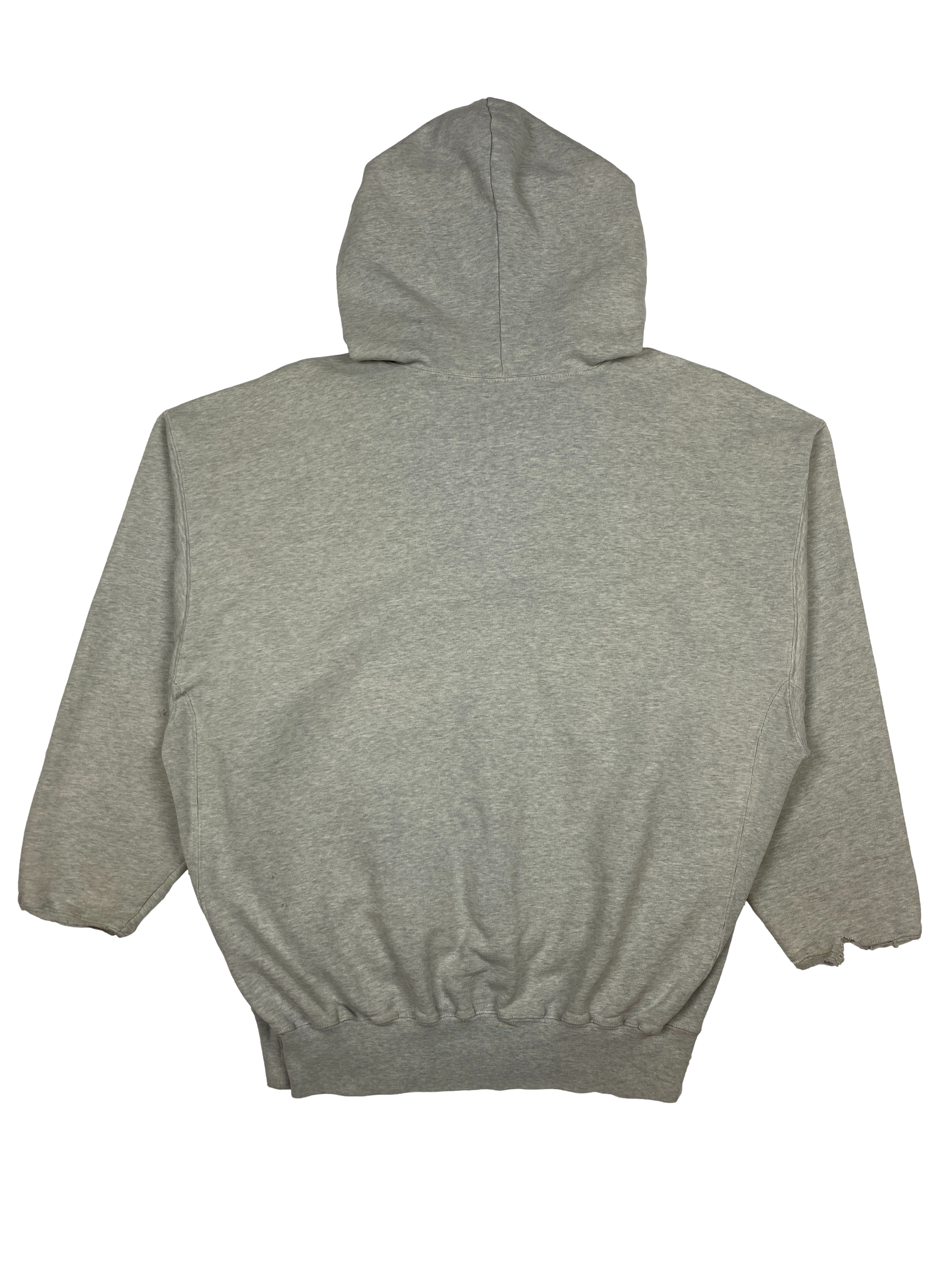 Vintage Grey Distressed Nike 1/4 Zip Hoodie