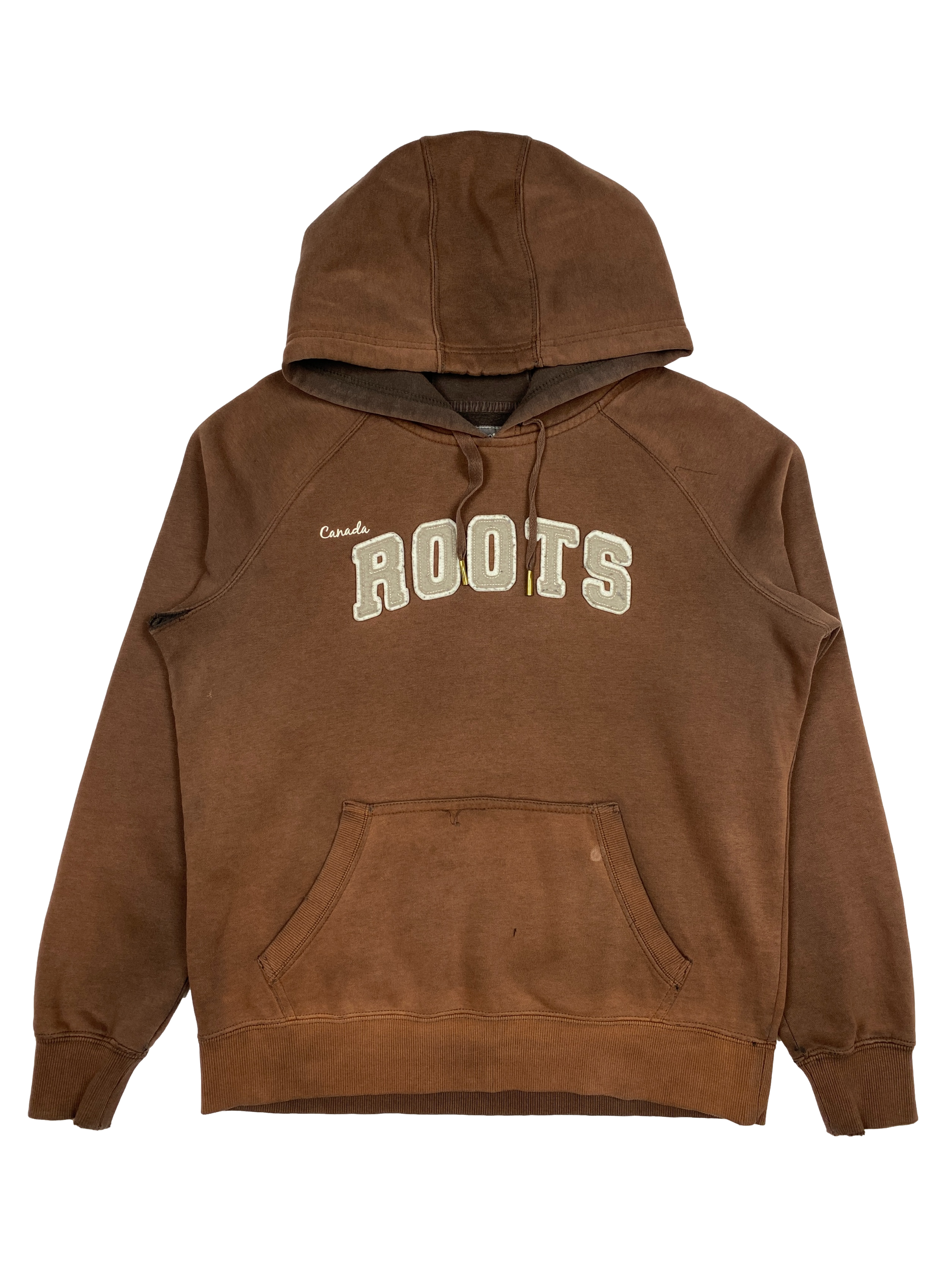 Vintage Faded Brown Womens Roots Hoodie