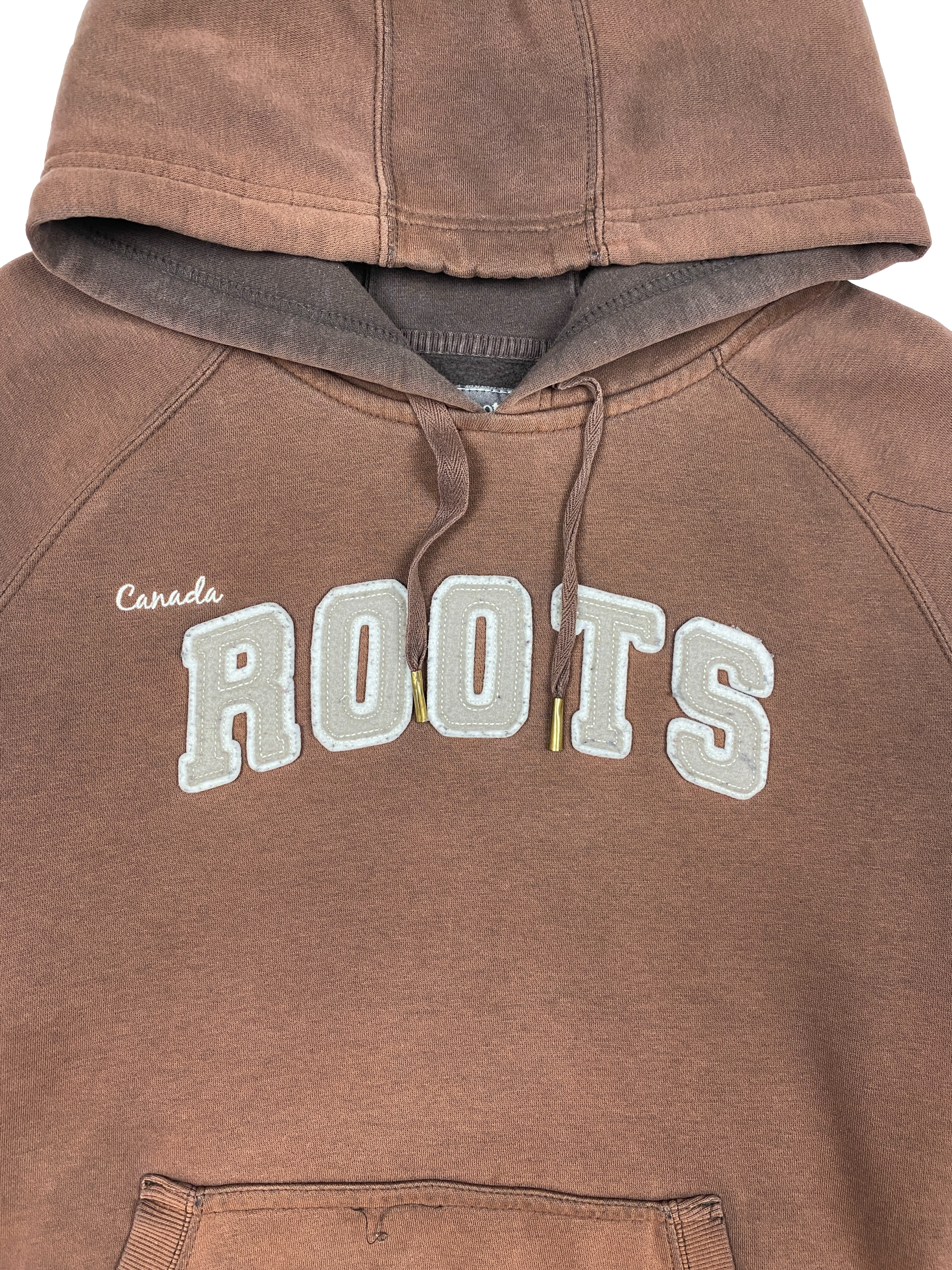 Vintage Faded Brown Womens Roots Hoodie