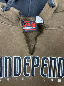 Vintage Distressed Brown Independent Hoodie