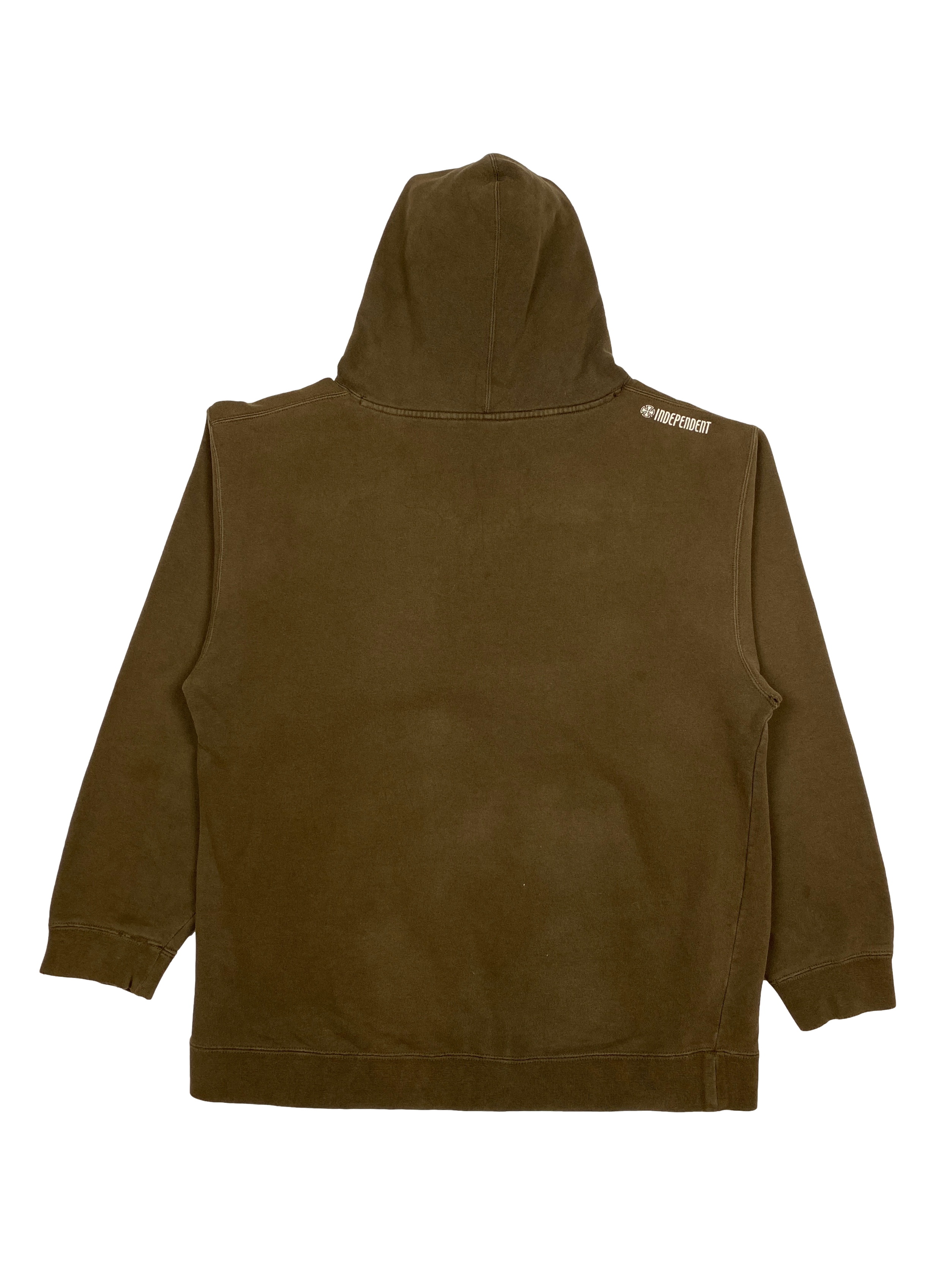 Vintage Distressed Brown Independent Hoodie