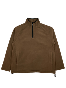 Vintage Brown Blank 1/4 Zip Fleece